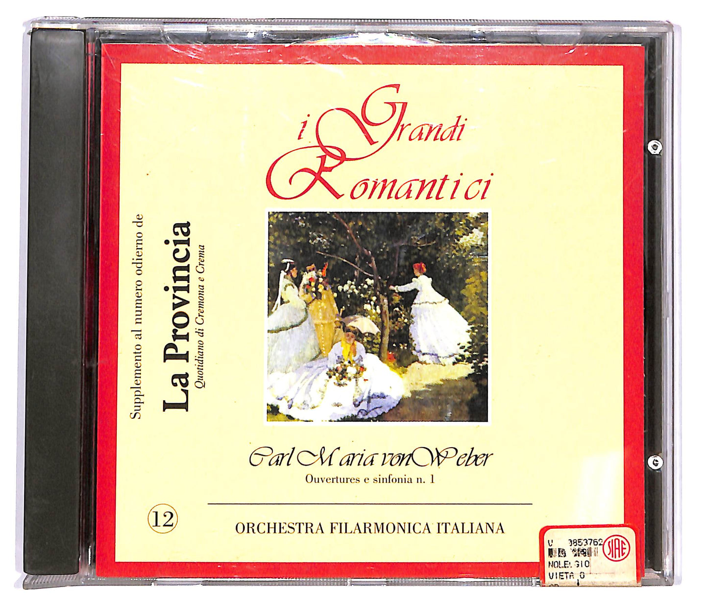 EBOND Carl Maria VonWeber -Ouvertures e sinfonia N.1 EDITORIALE CD CD102429