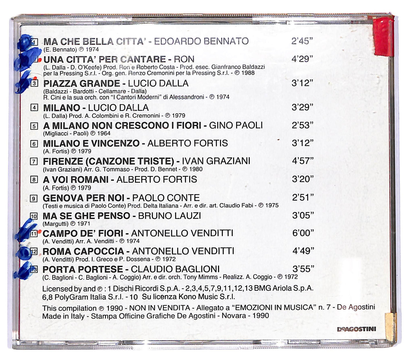 EBOND Various - Una Citta Per Cantare - Emozioni in Musica CD CD102455
