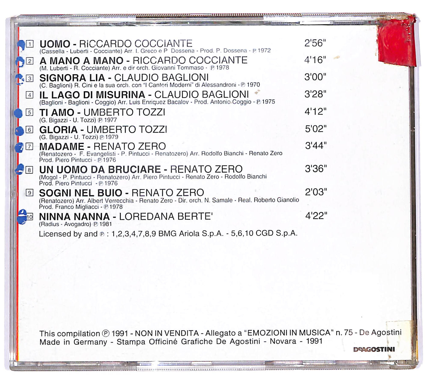 EBOND Various - Sogni Nel Buio EDITORIALE CD CD102510