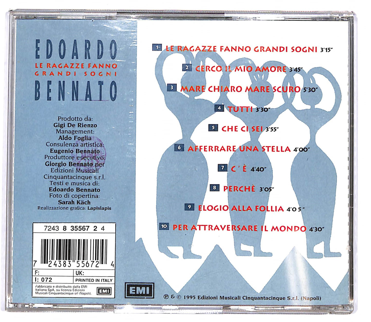 EBOND Edoardo Bennato - Le Ragazze Fanno Grandi Sogni CD CD102516
