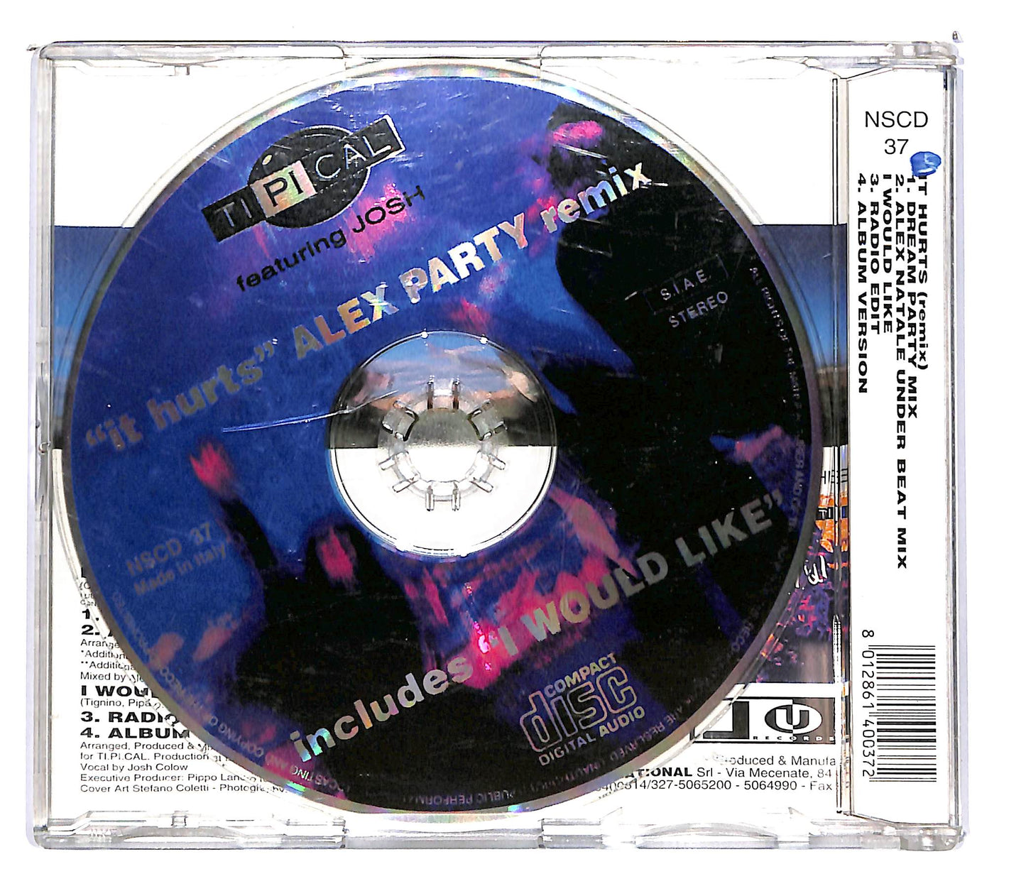 EBOND Ti.Pi.Cal. Feat. Josh - It Hurts (Alex Party Remix) CD CD102526