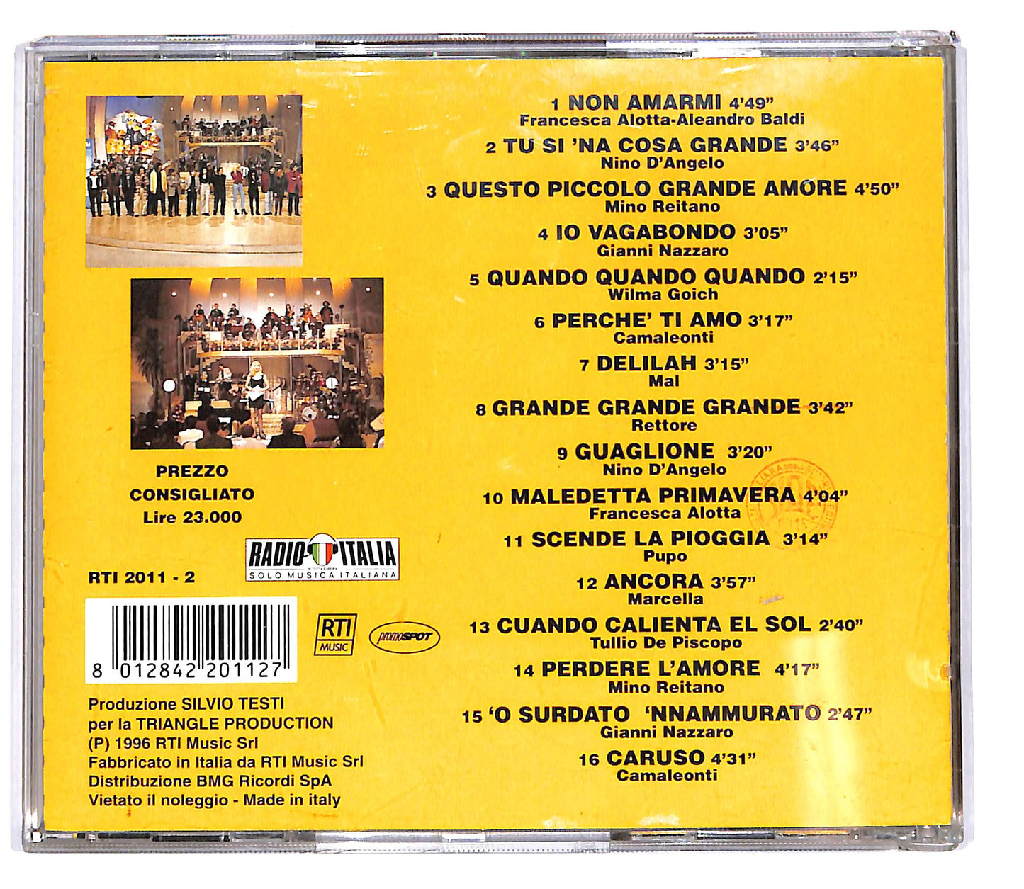 EBOND Various - 1° Festival Della Canzone Regina CD CD102527