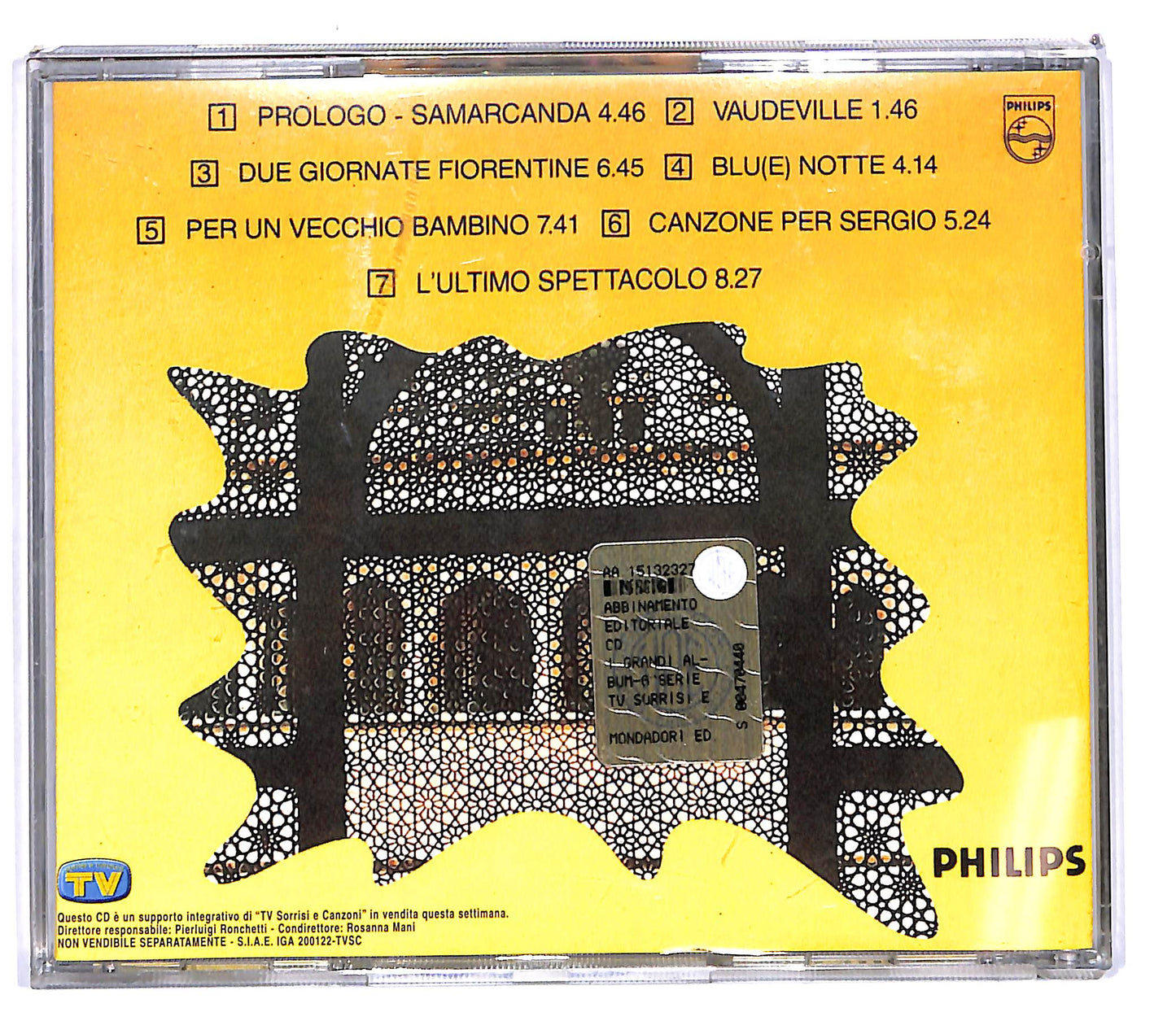 EBOND Roberto Vecchioni - Samarcanda EDITORIALE CD CD102561