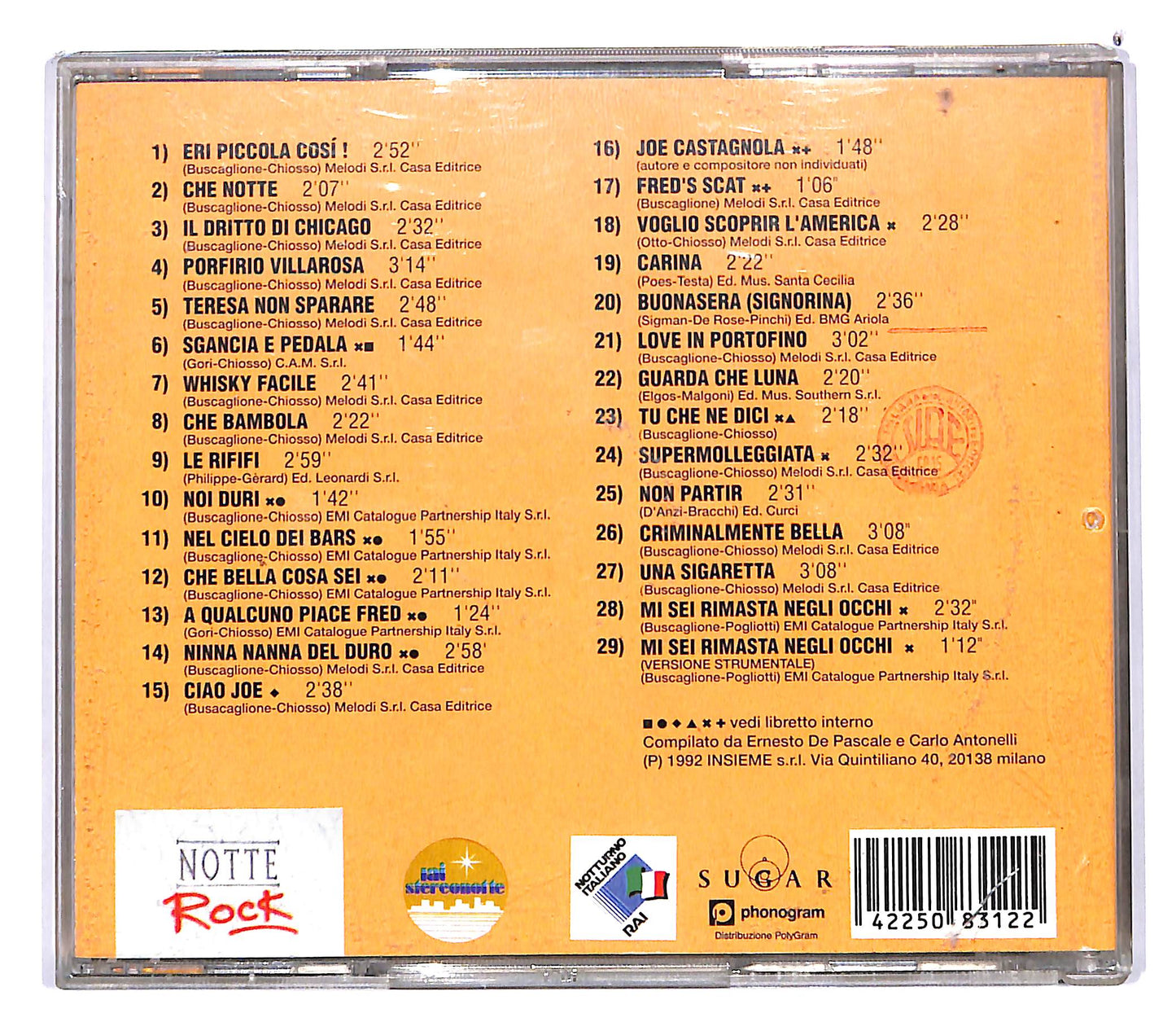 EBOND Fred Buscaglione - Criminalmente Fred CD CD102622