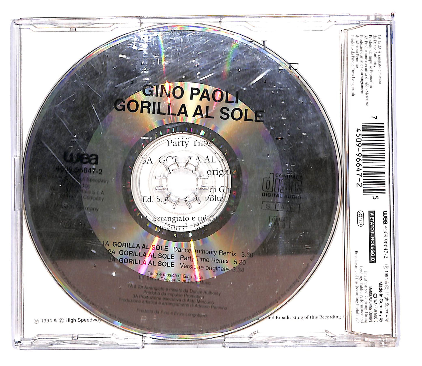 EBOND Gino Paoli - Gorilla Al Sole CD CD102628