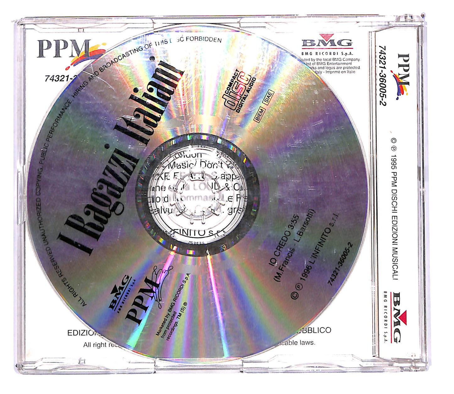 EBOND I Ragazzi Italiani con Mike Francis - Io Credo Nuova Versione CD CD102644