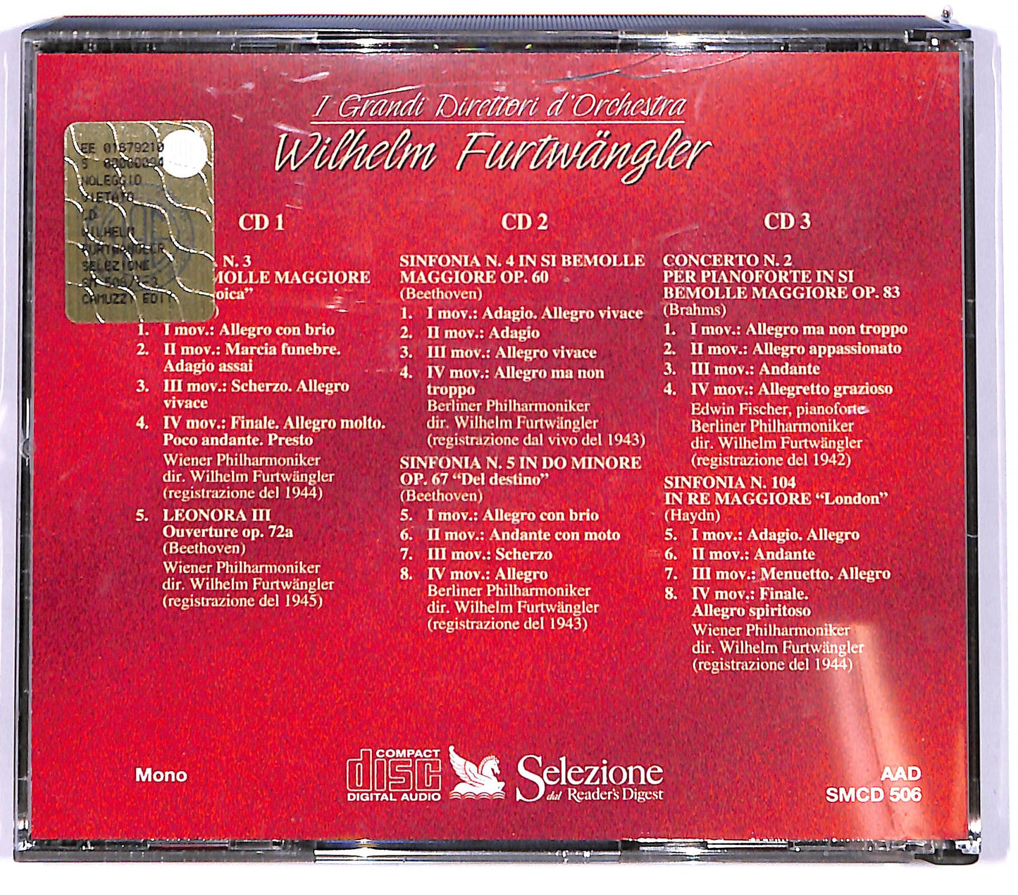 EBOND Wilhelm Furtwangler - i grandi direttori d'orchestra CD CD102649