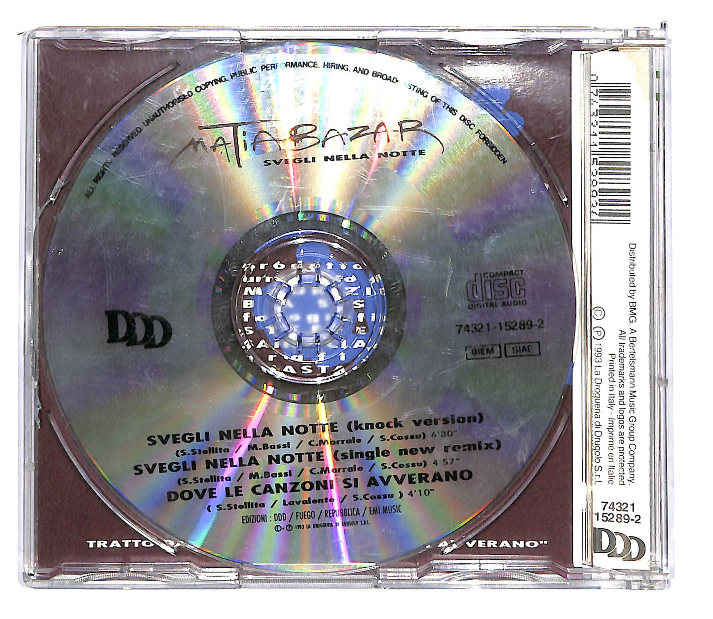 EBOND Matia Bazar - Svegli Nella Notte CD CD102706