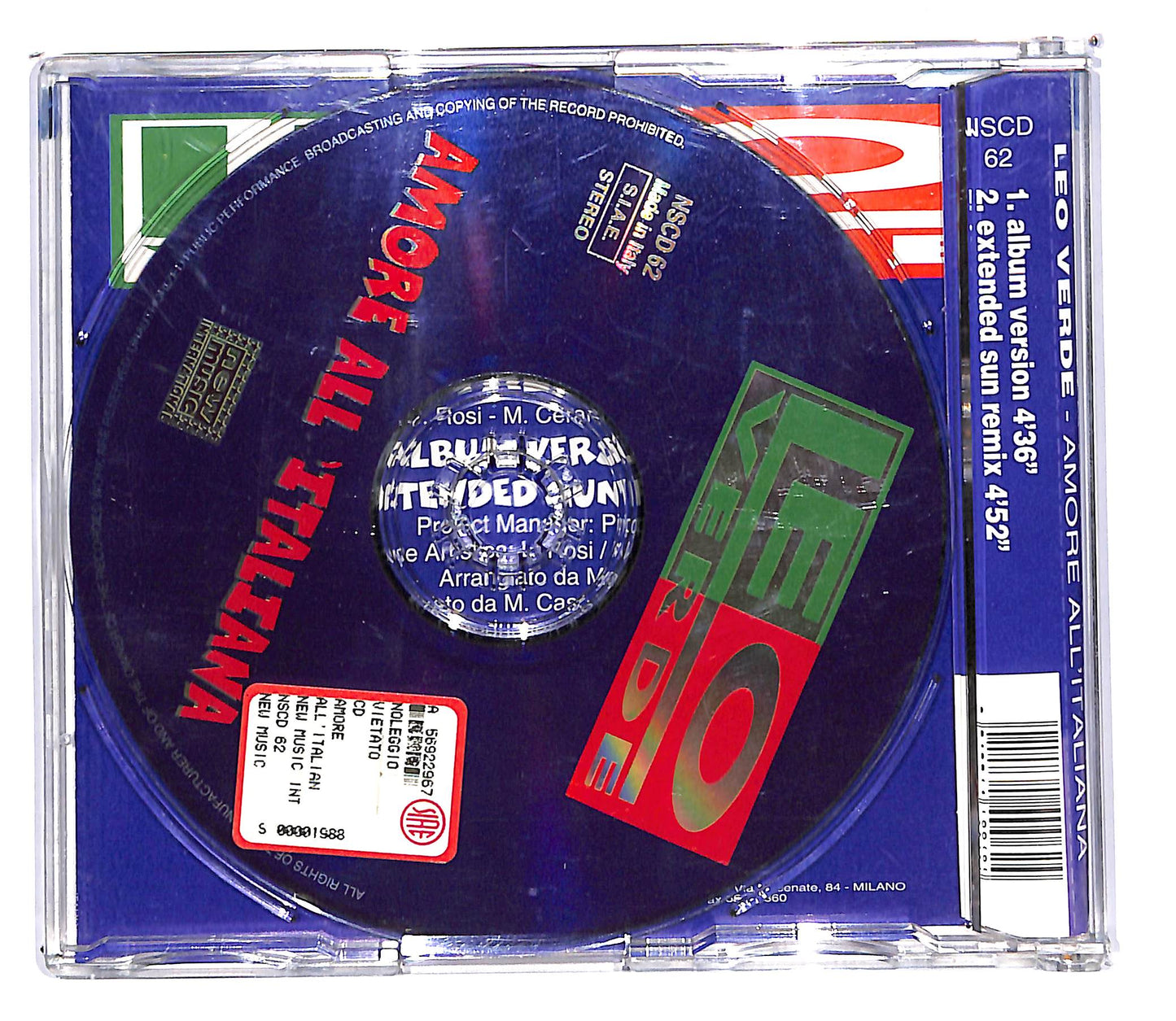 EBOND Leo Verde - Amore All'Italiana CD CD102747