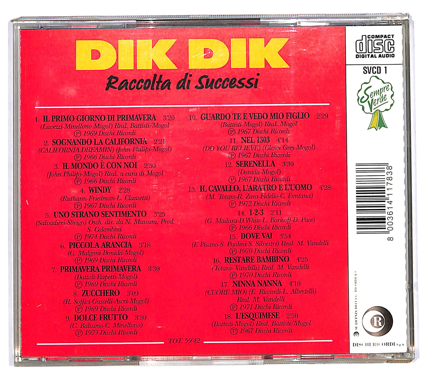 EBOND Dik Dik - Raccolta Di Successi CD CD102818