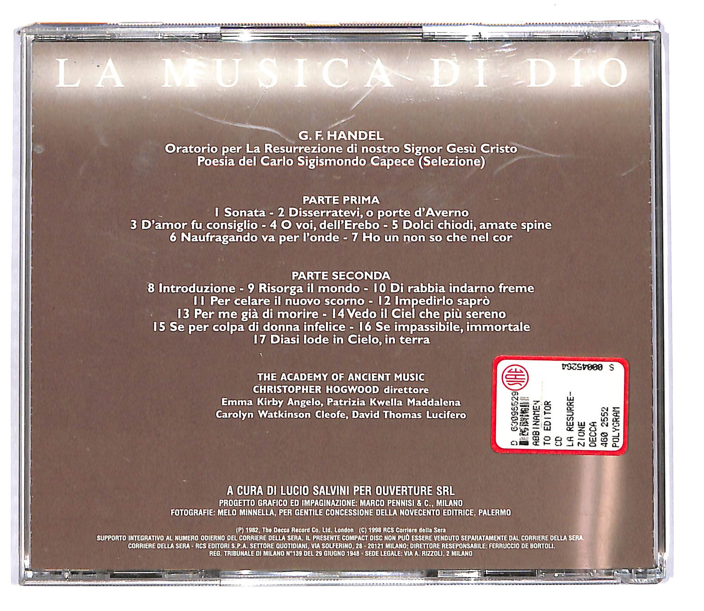 EBOND Various - la resurrezione - La Musica di Dio EDITORIALE CD CD102854