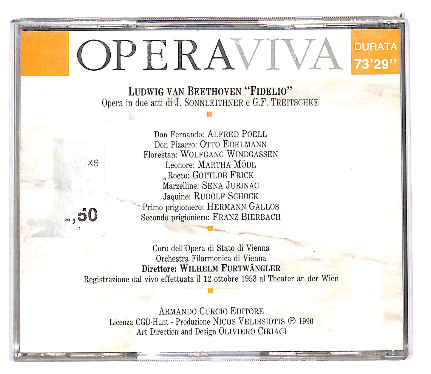 EBOND Beethoven - Fidelio - Operaviva EDITORIALE CD CD102904