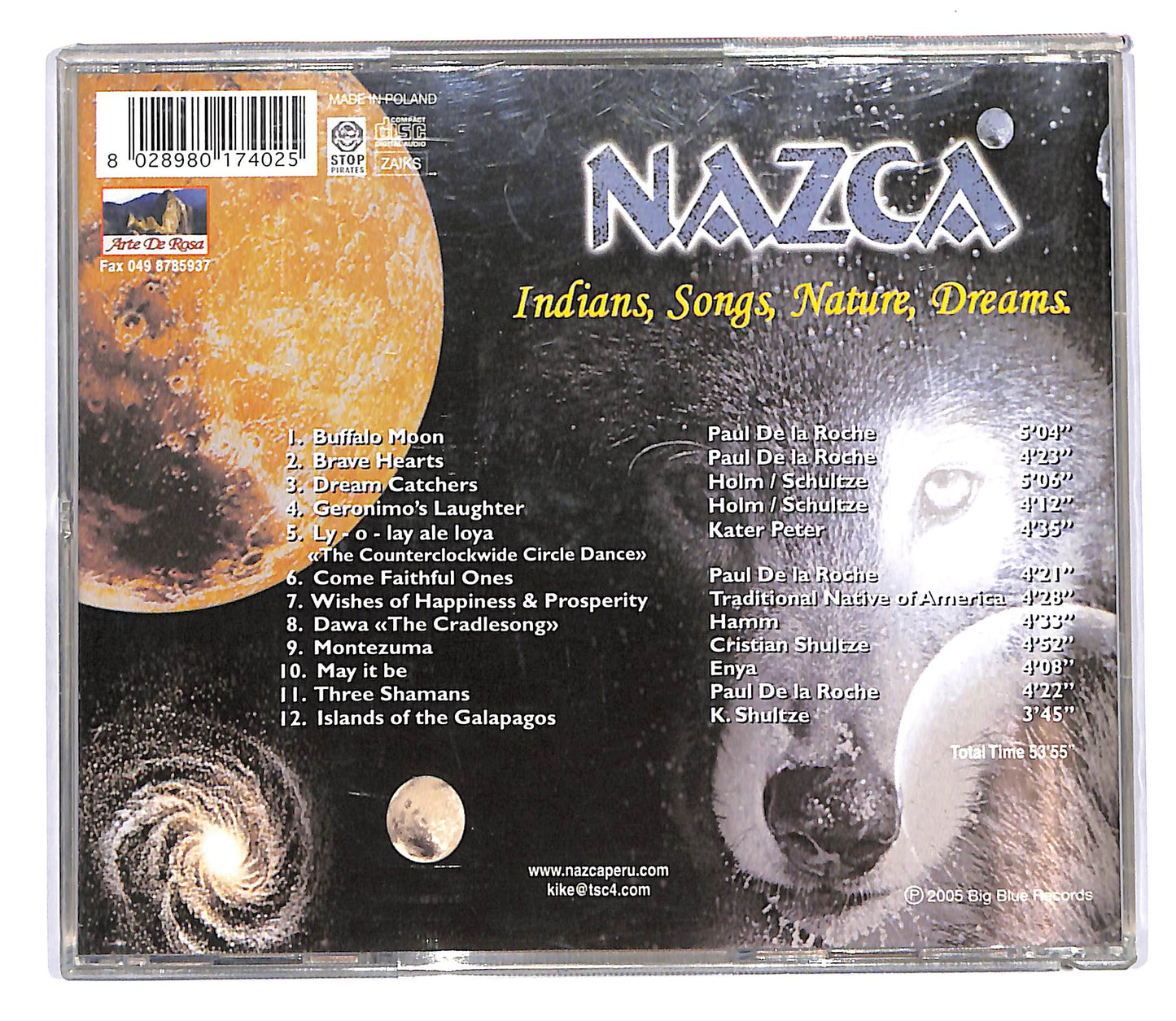 EBOND Nazca - Indians Songs Nature Dreams CD CD102928