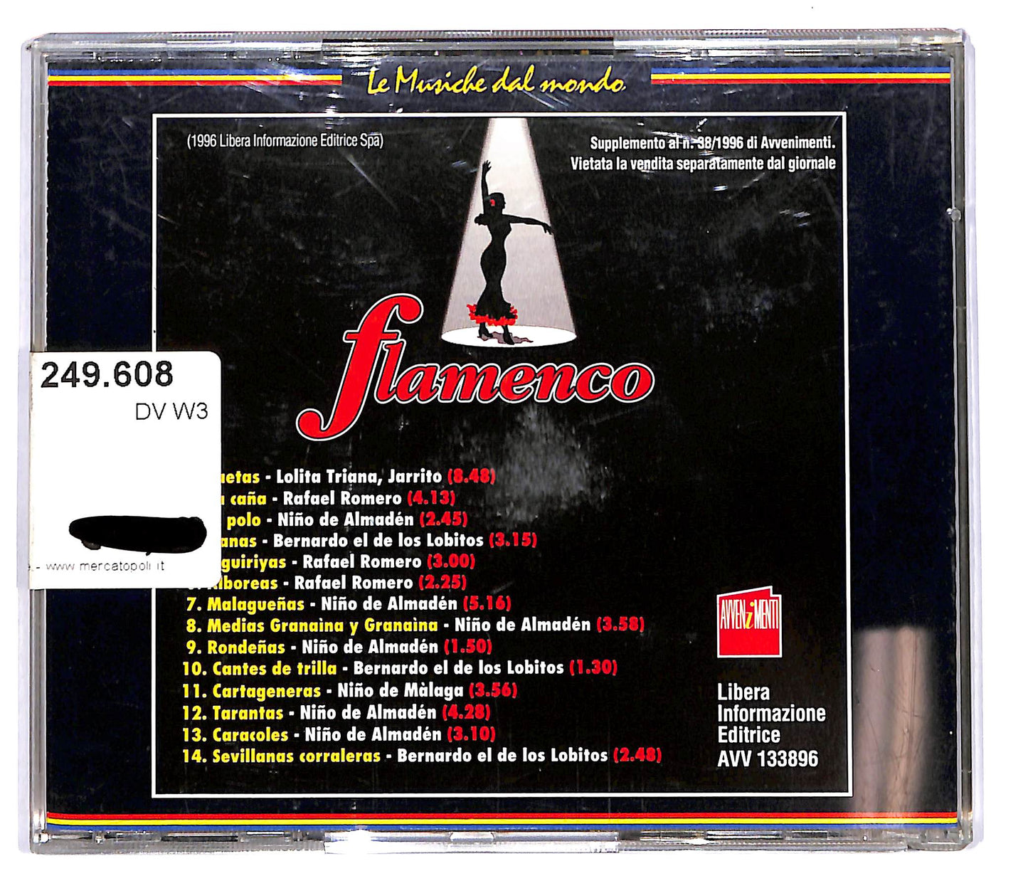 EBOND Various - Flamenco Dalla Spagna Le Musiche Dell'Andalusia CD CD102949