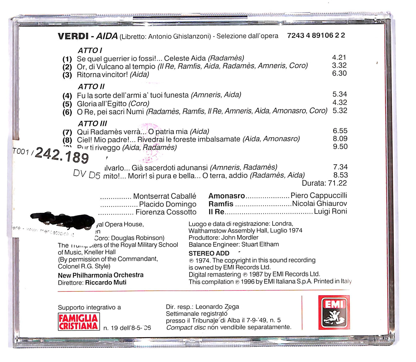EBOND Verdi - Aida - le pagine piu belle EDITORIALE CD CD102952