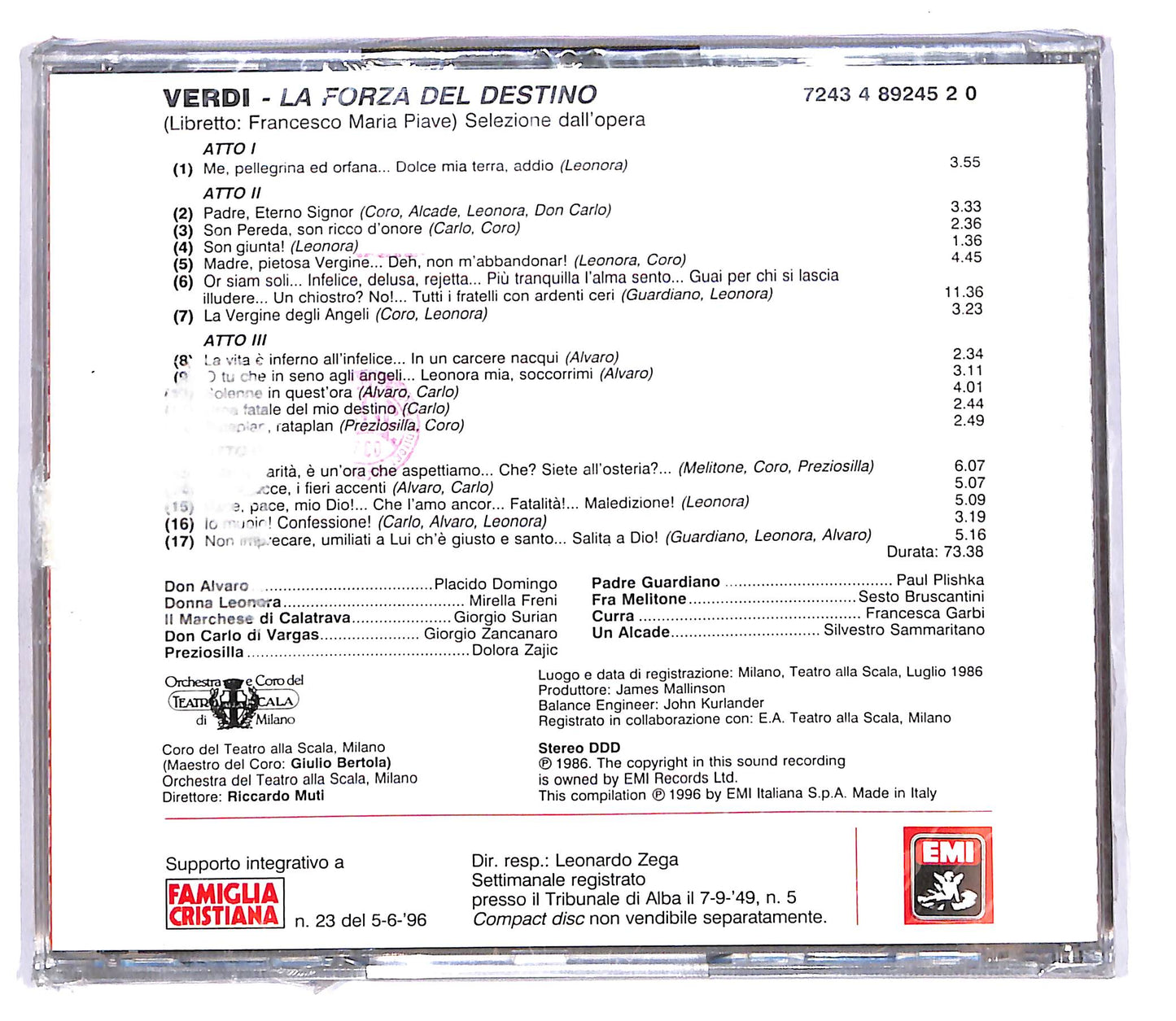 EBOND Verdi - La Forza Del Destino Le Pagine Piu Belle EDITORIALE CD CD102962