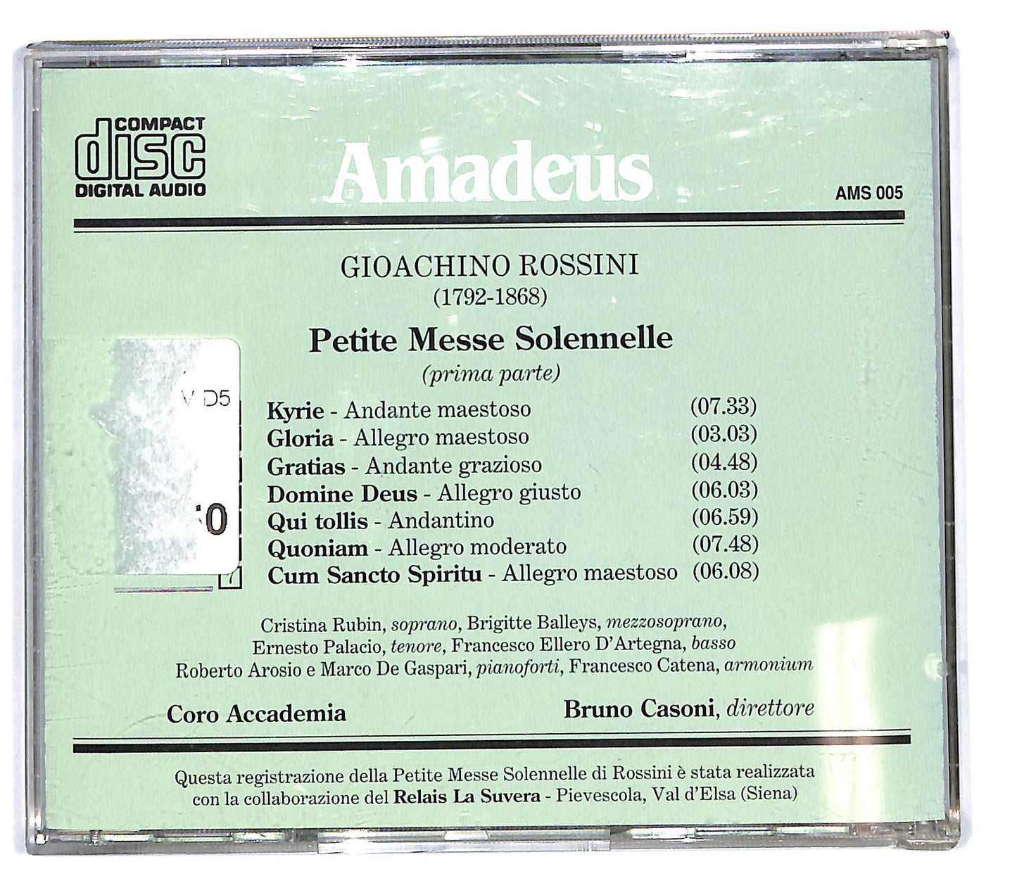 EBOND G.Rossini Bruno Casoni - Petite Messe Solennelle Prima Parte CD CD103019