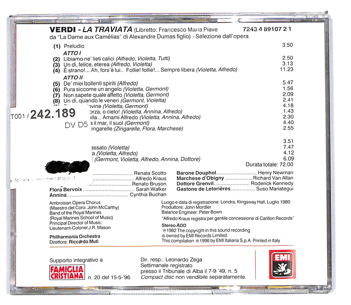 EBOND Verdi - la Traviata - le Pagine Piu Belle EDITORIALE CD CD103022