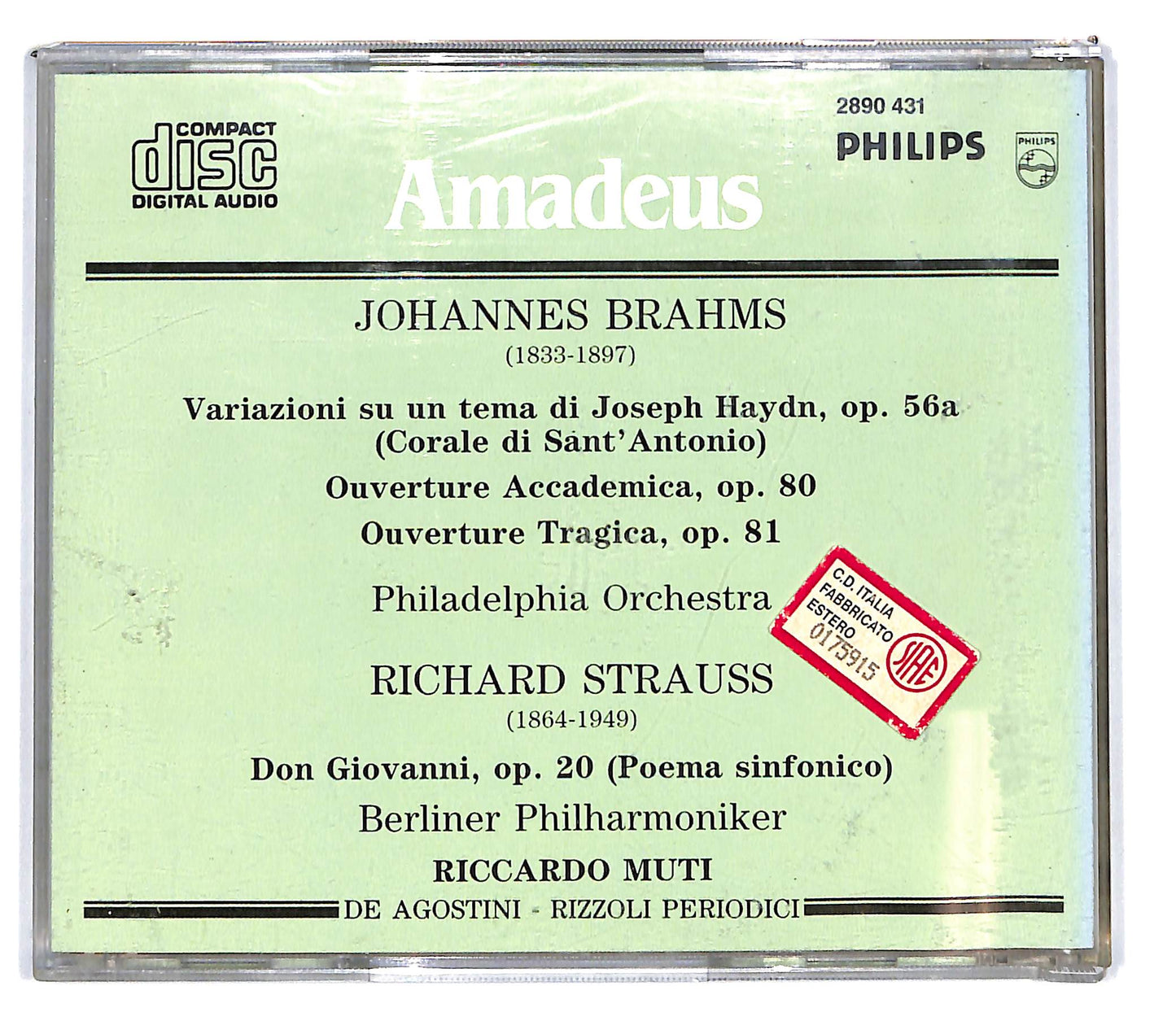 EBOND J. Brahms - Muti - Variazioni Su Un Tema di Haydn Op. 56 CD CD103037