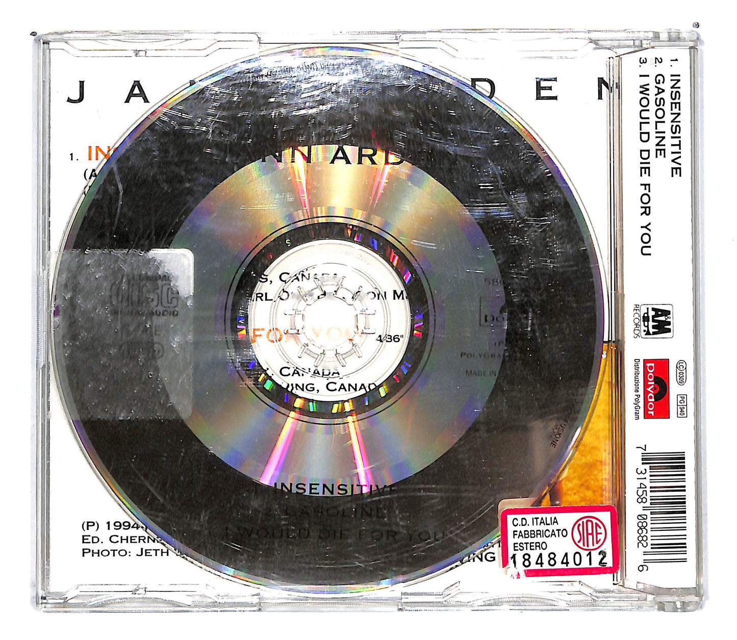 EBOND Jann Arden - Insensitive CD CD103052