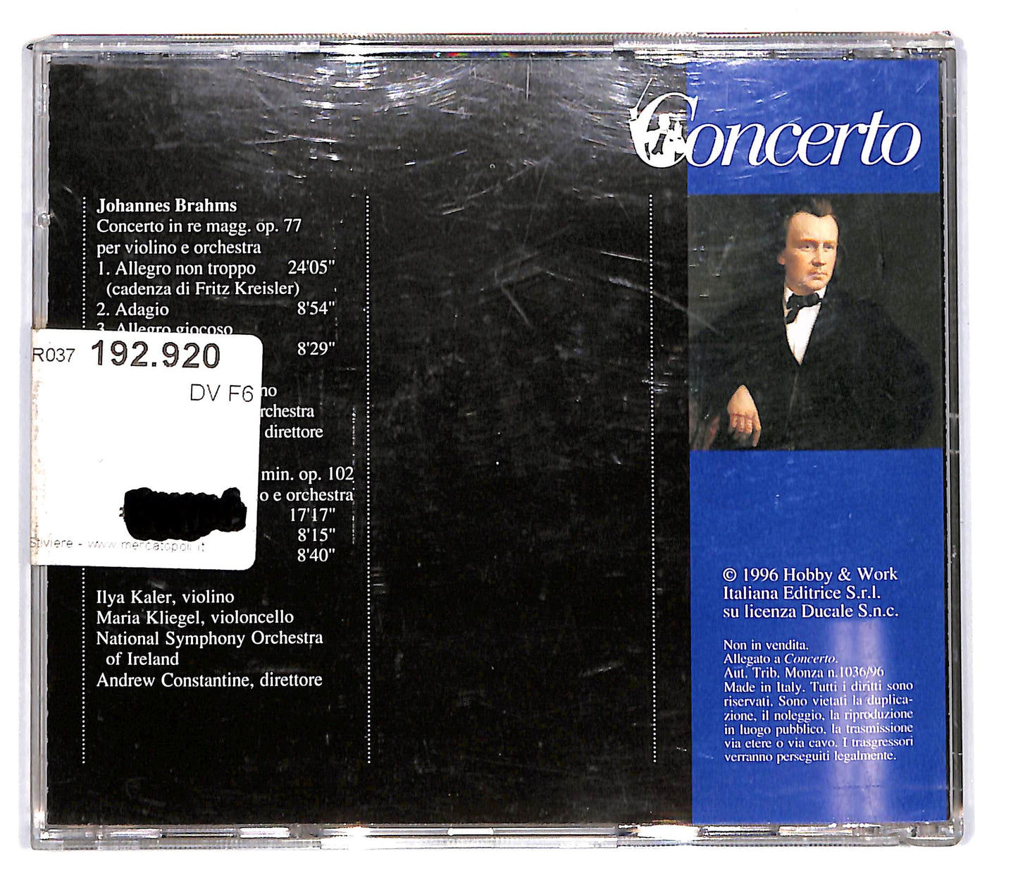 EBOND Brahms - Concerto - Concerto per violino op.77 EDITORIALE CD CD103054