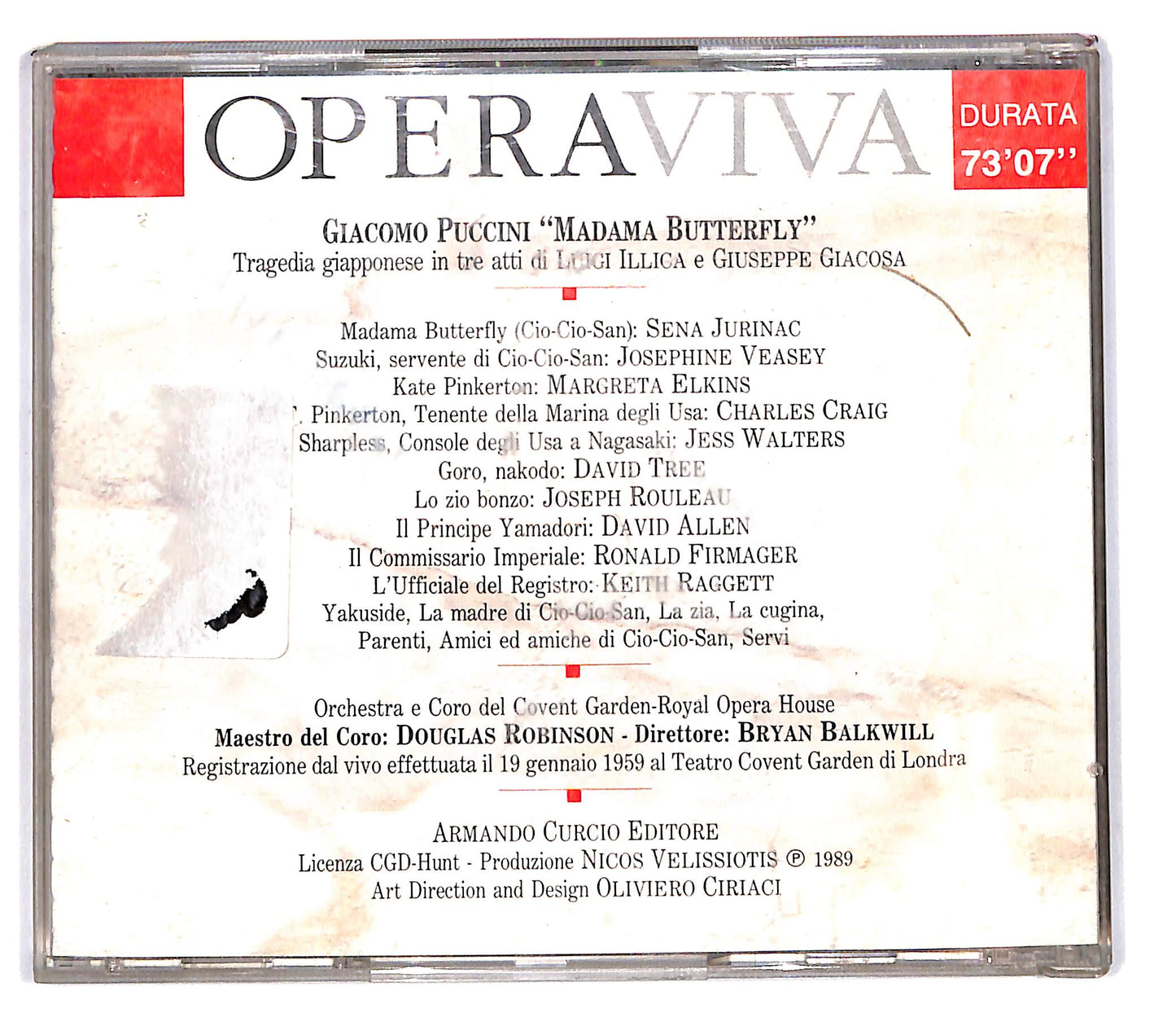 EBOND Puccini - Madama Butterfly - OperaViva EDITORIALE CD CD103060
