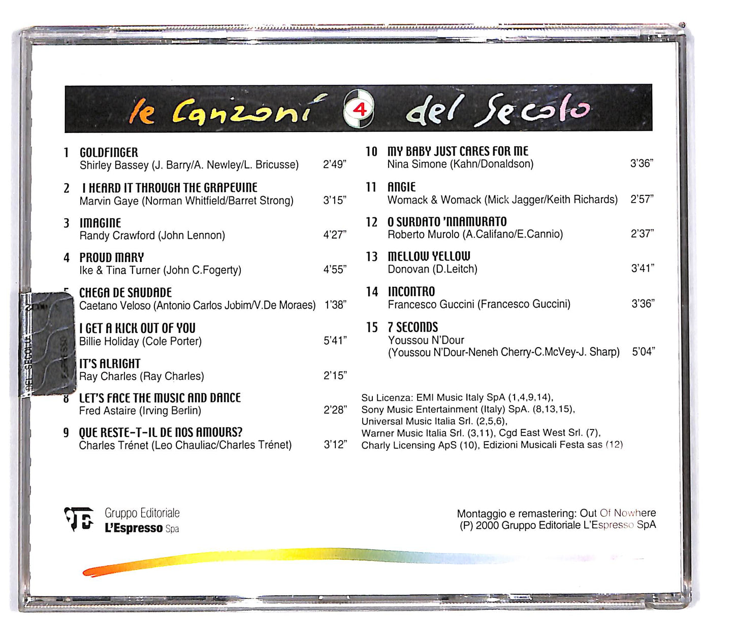 EBOND Various - Le Canzoni Del Secolo - 4 CD CD103061