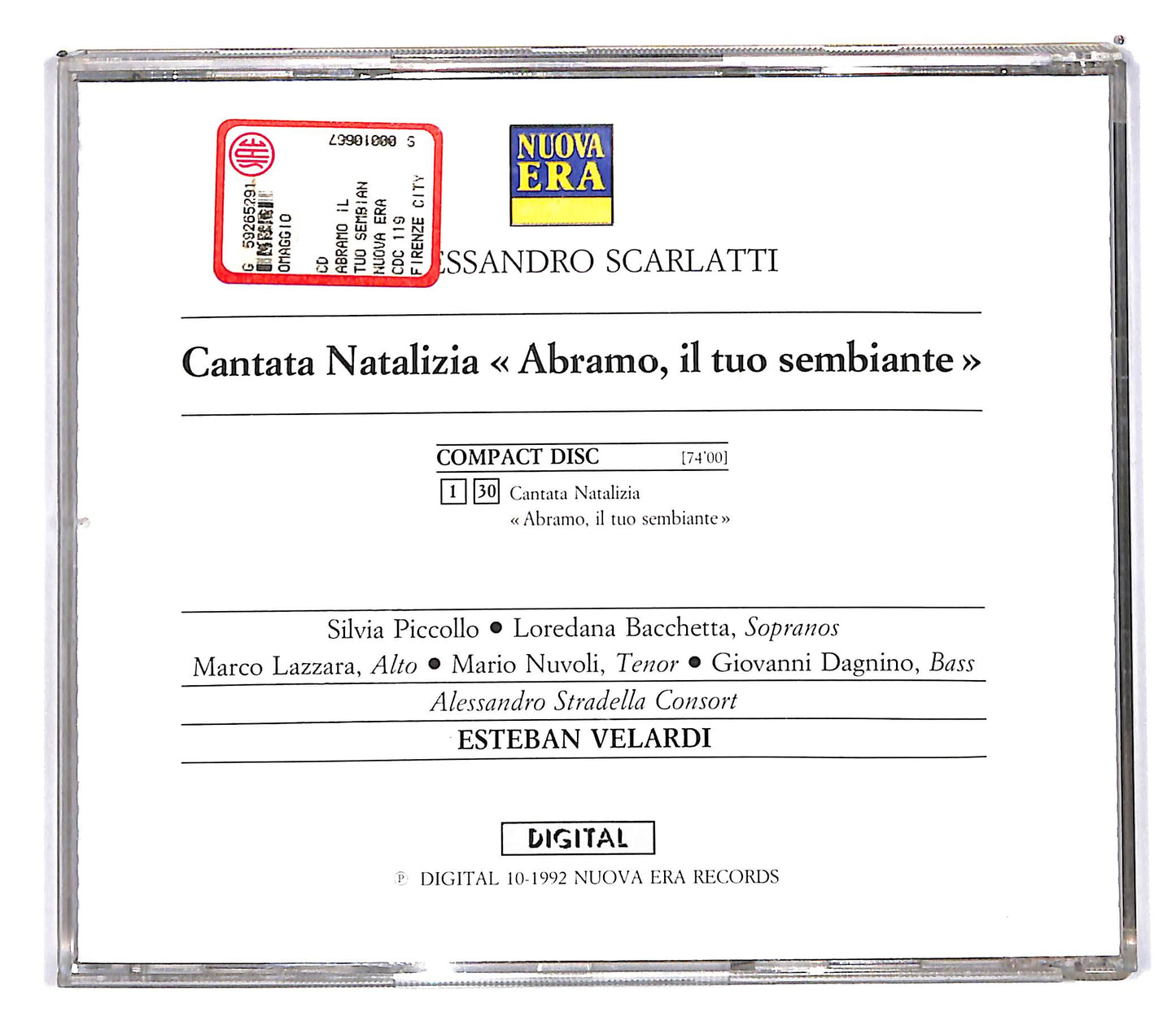 EBOND Alessandro Scarlattii - Abramo Il Tuo Sembiante CD CD103063