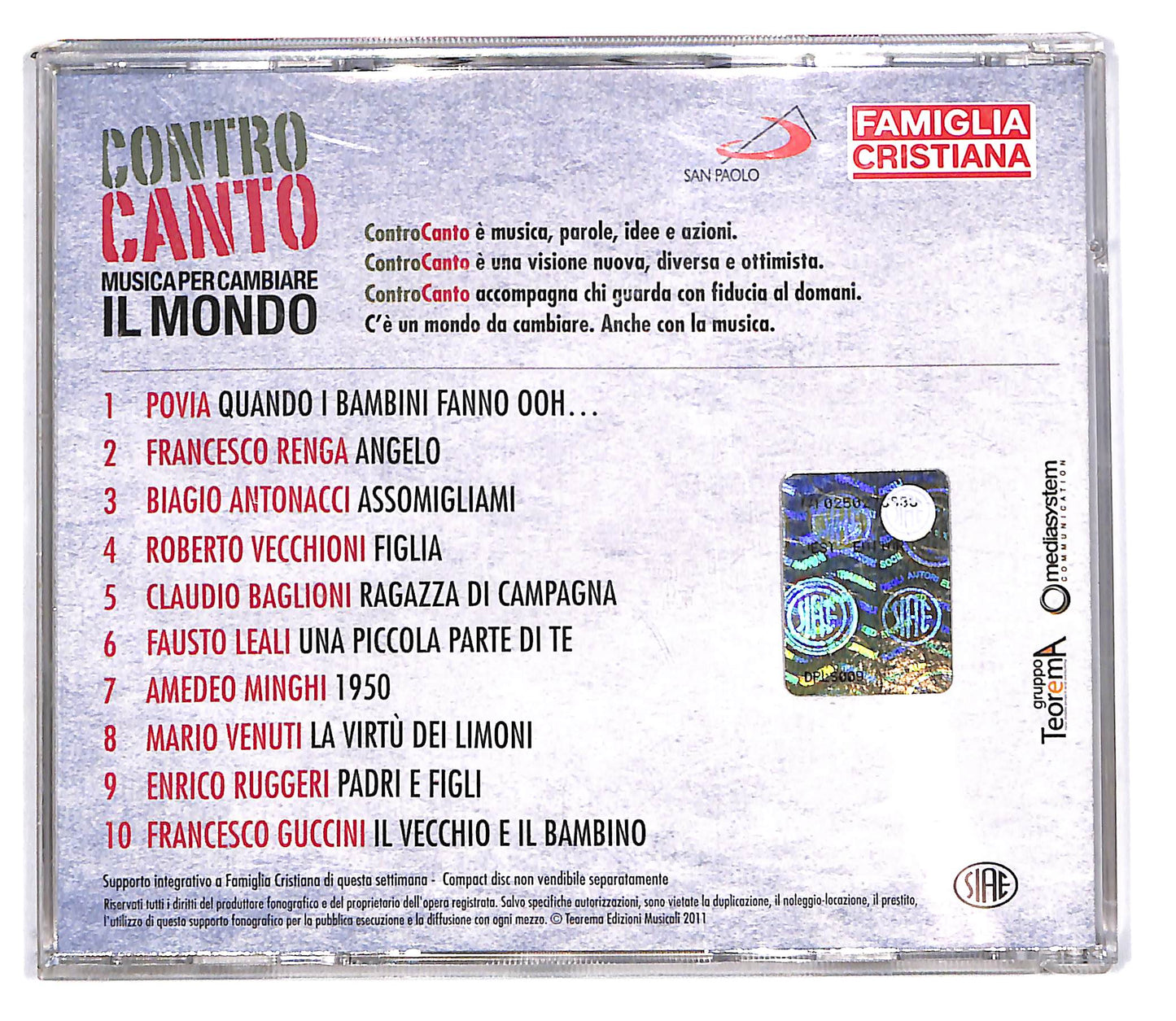 EBOND Various - Generazioni (Canzoni Di Madri Padri E Figli) CD CD103102
