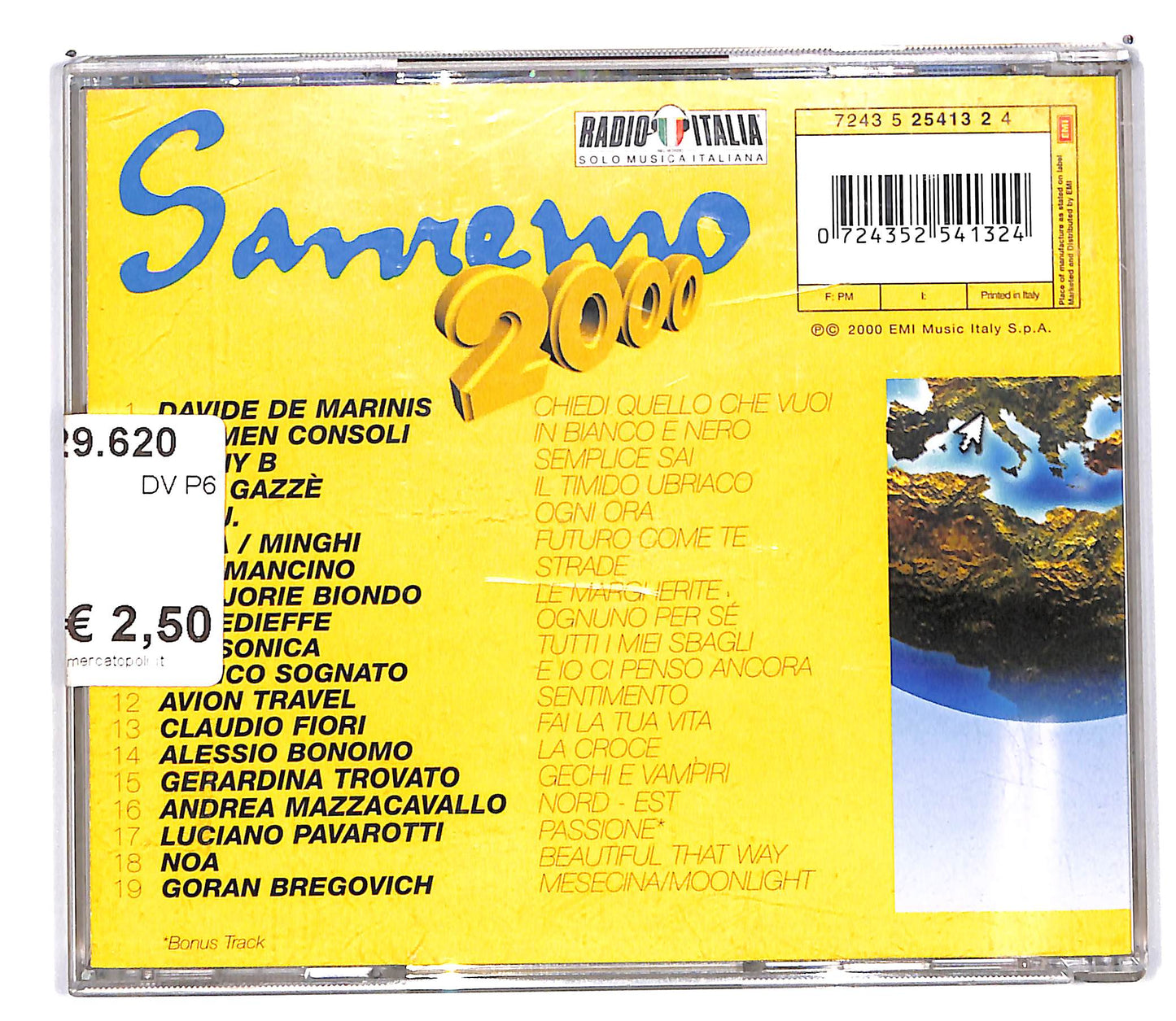 EBOND Various - Sanremo 2000 CD CD103107