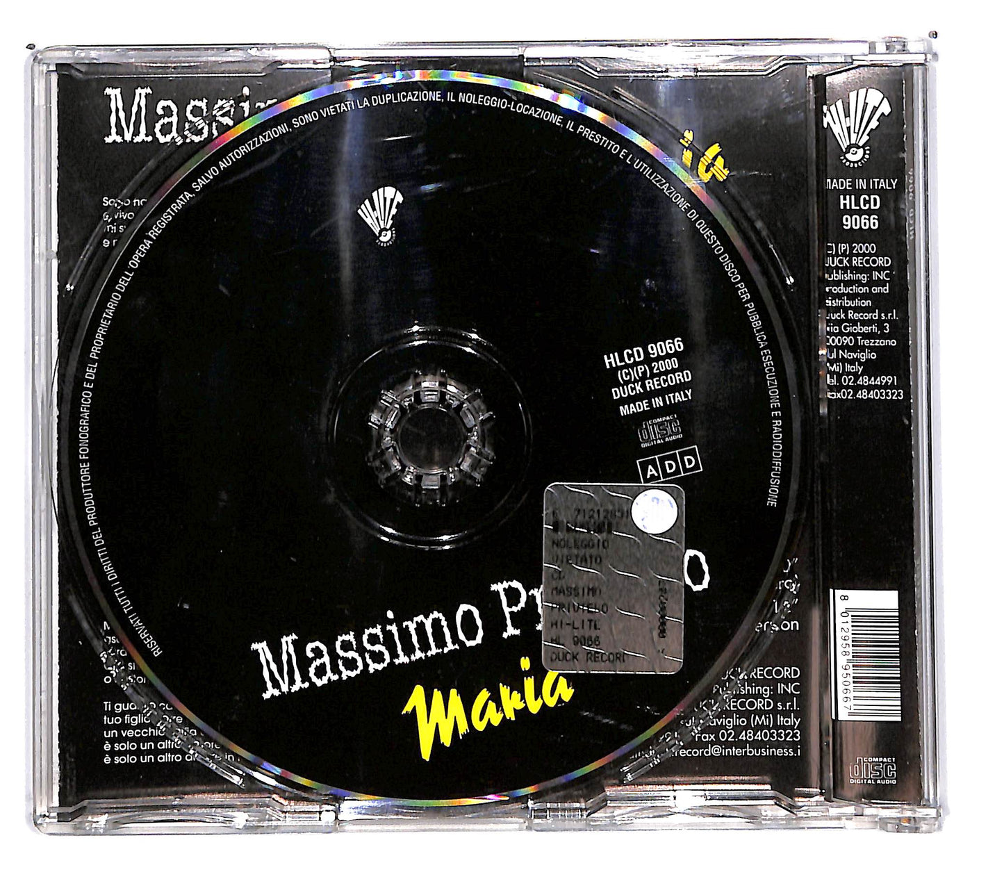 EBOND Massimo Priviero - Maria CD CD103115