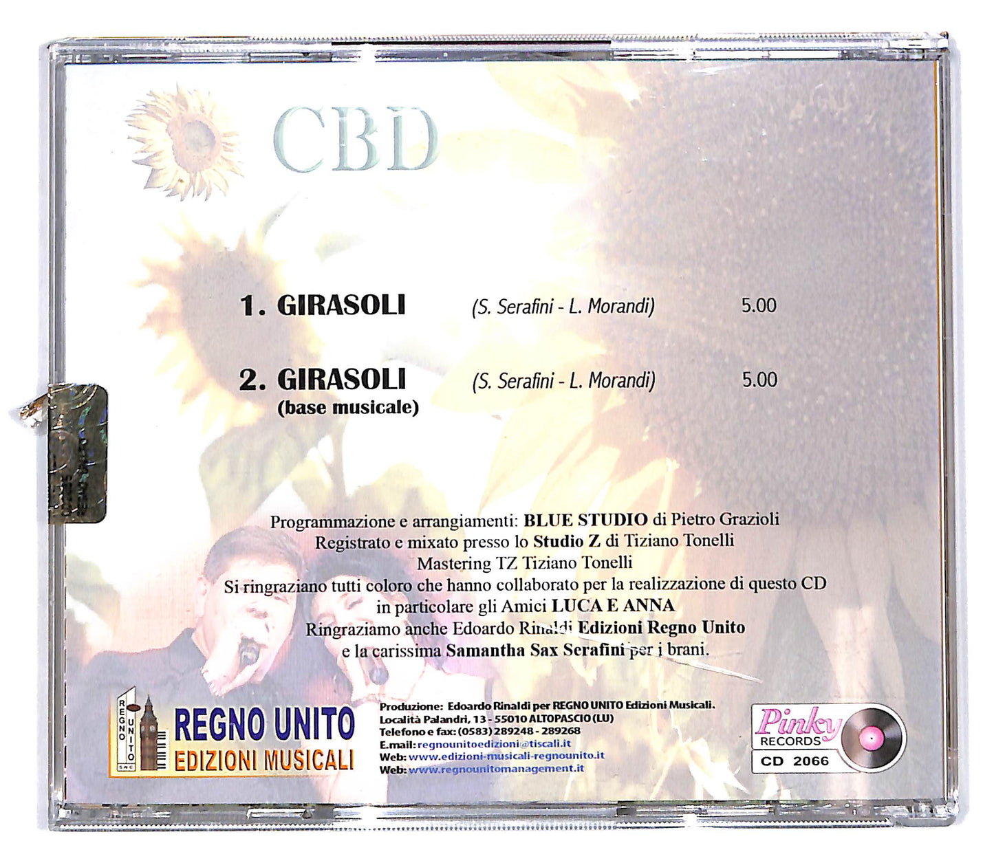 EBOND Luca e Anna - Girasoli CD CD103119