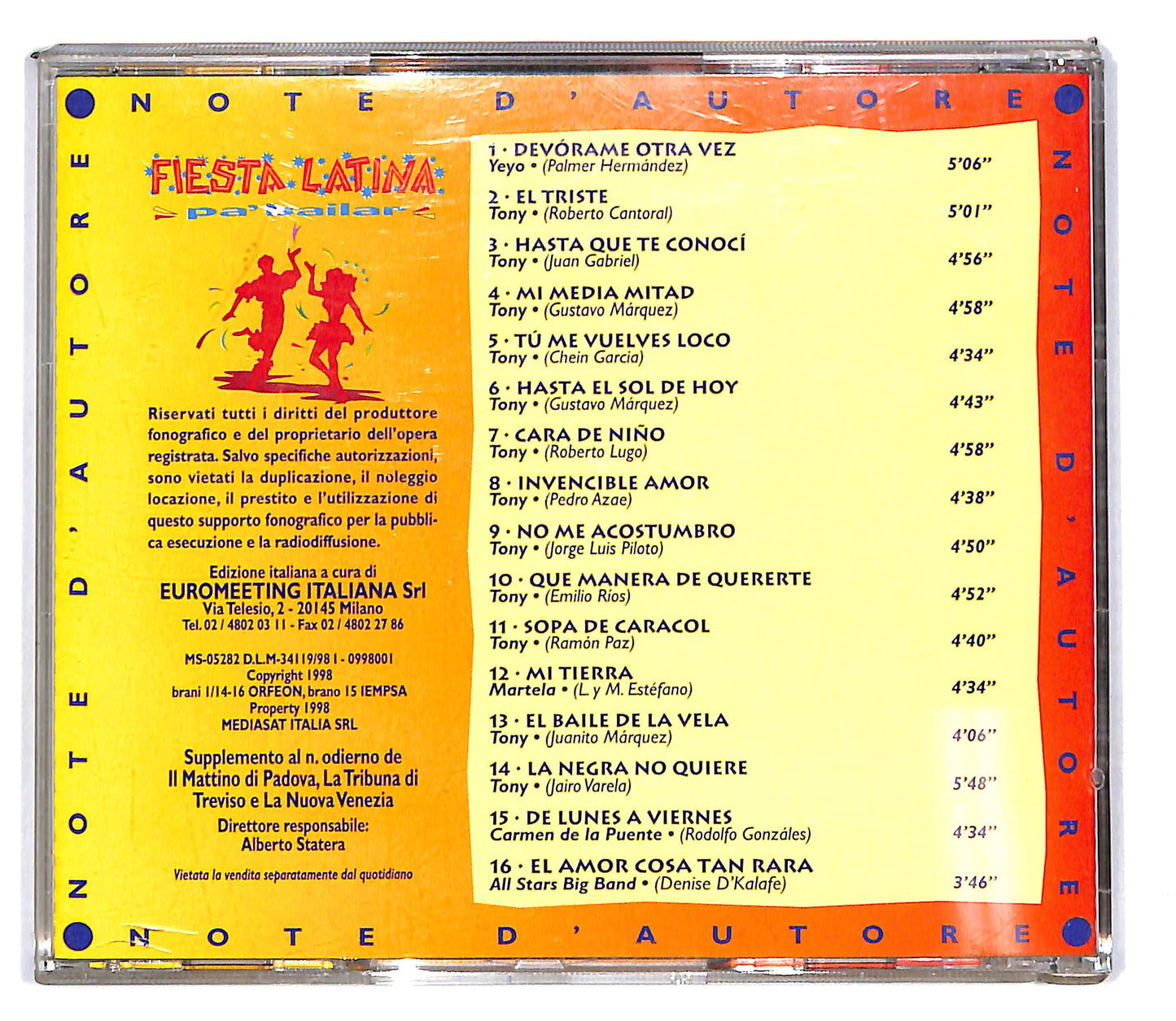 EBOND Various - Fiesta Latina pa bailar EDITORIALE CD CD103124