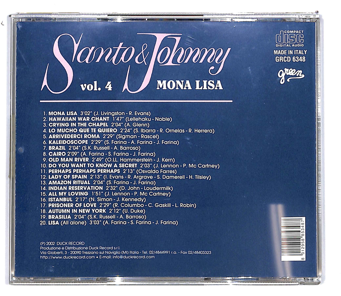 EBOND Santo & Johnny - Mona Lisa Vol. 4 CD CD103130