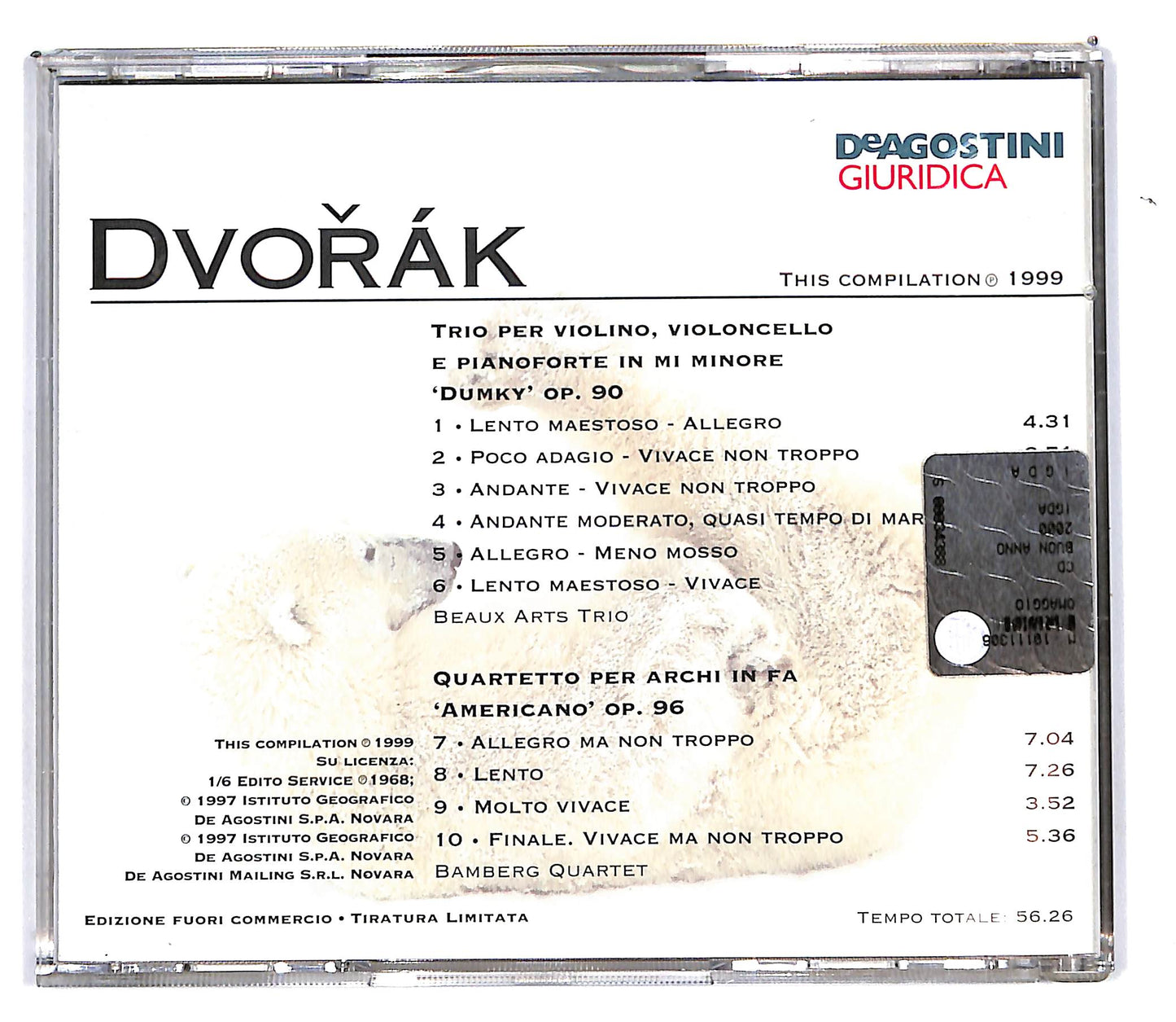 EBOND Various - Dvorak - Deagostini giuridica EDITORIALE CD CD103138