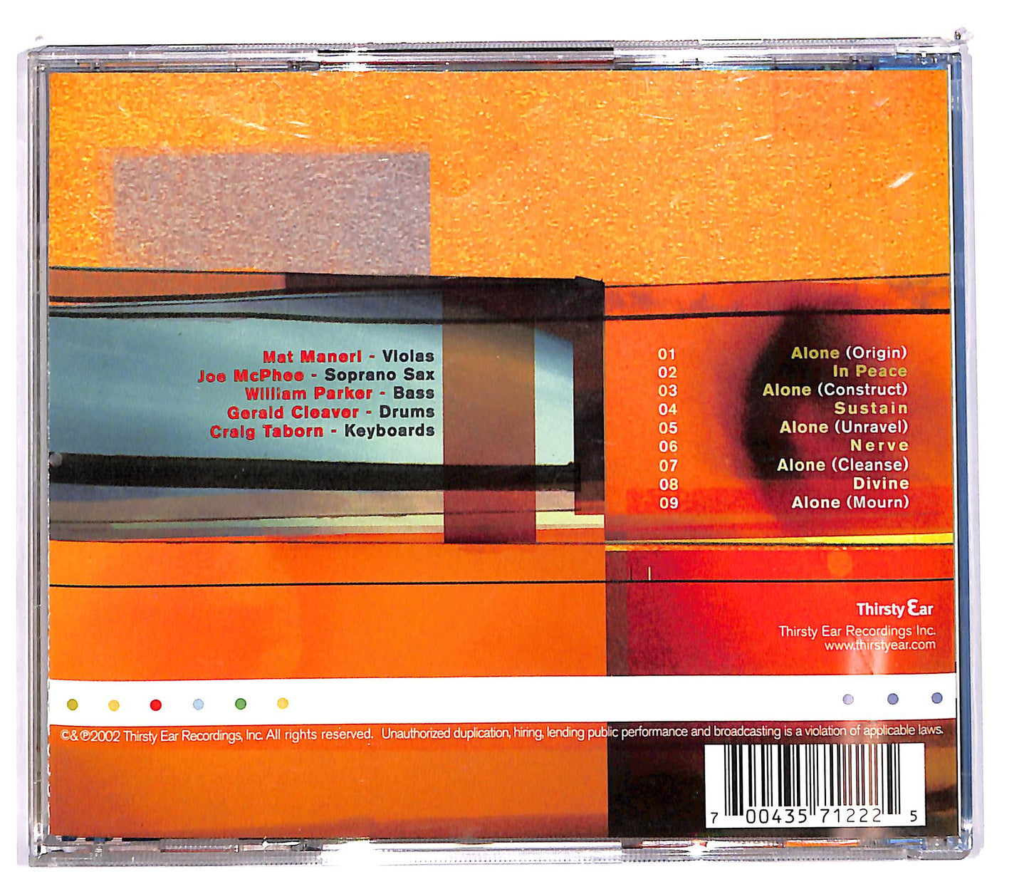 EBOND Mat Maneri Featuring Joe McPhee - Sustain CD CD103249