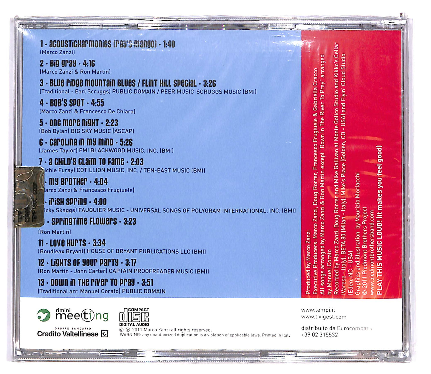 EBOND Piedmont Brothers Project - Lights Of Your Party CD CD103250