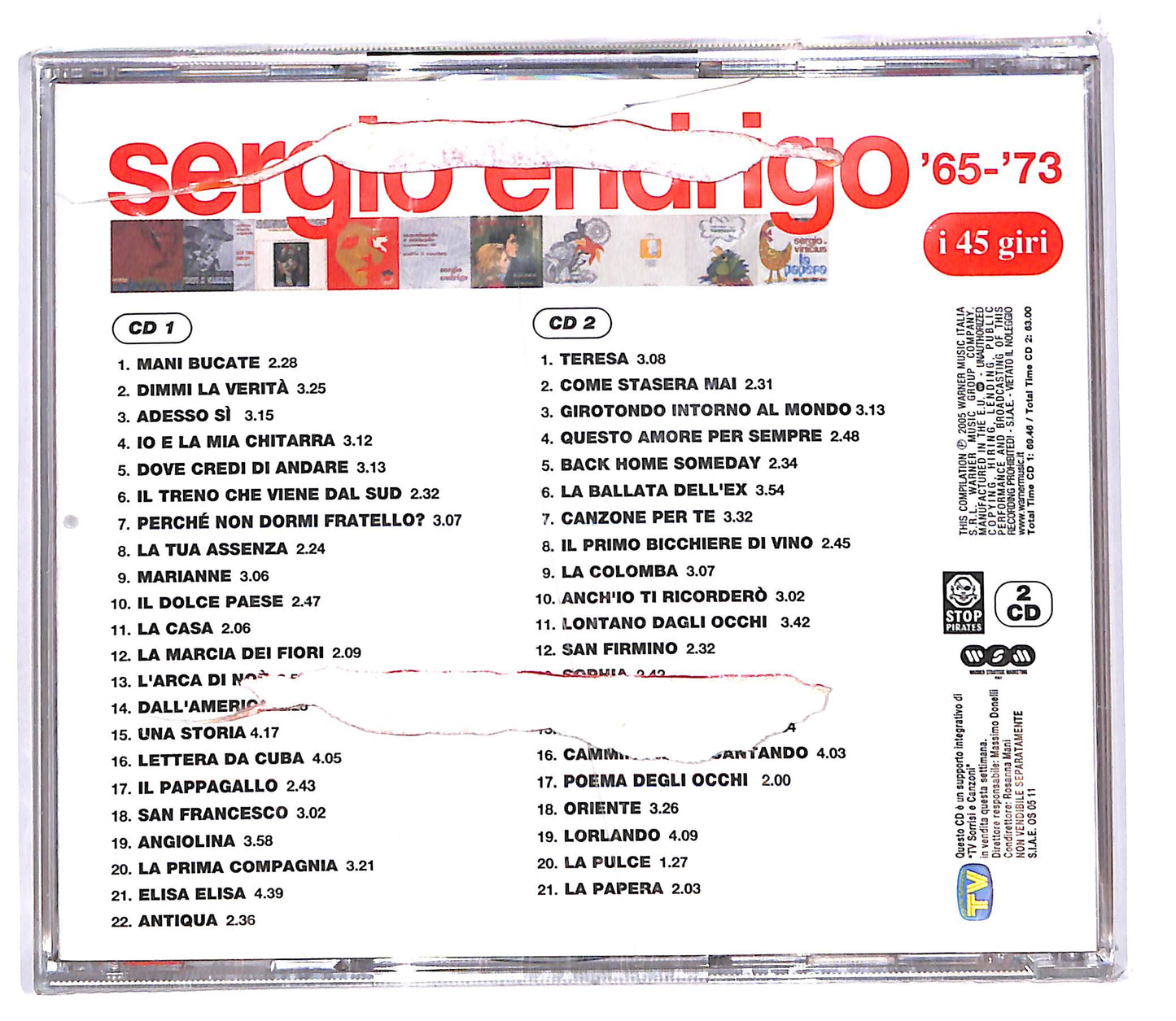 EBOND Sergio Endrigo - I 45 Giri CD CD103319