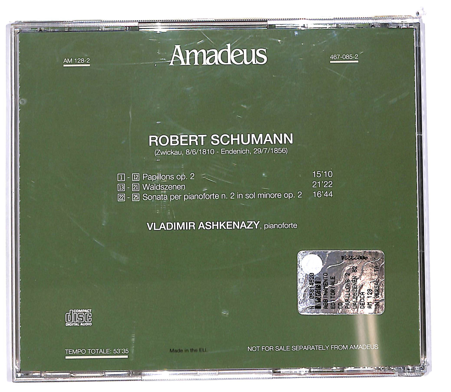 EBOND Schumann - Papillons Op.2 Waldszenen Op.82 Sonata N. 2Op.22 CD CD103328