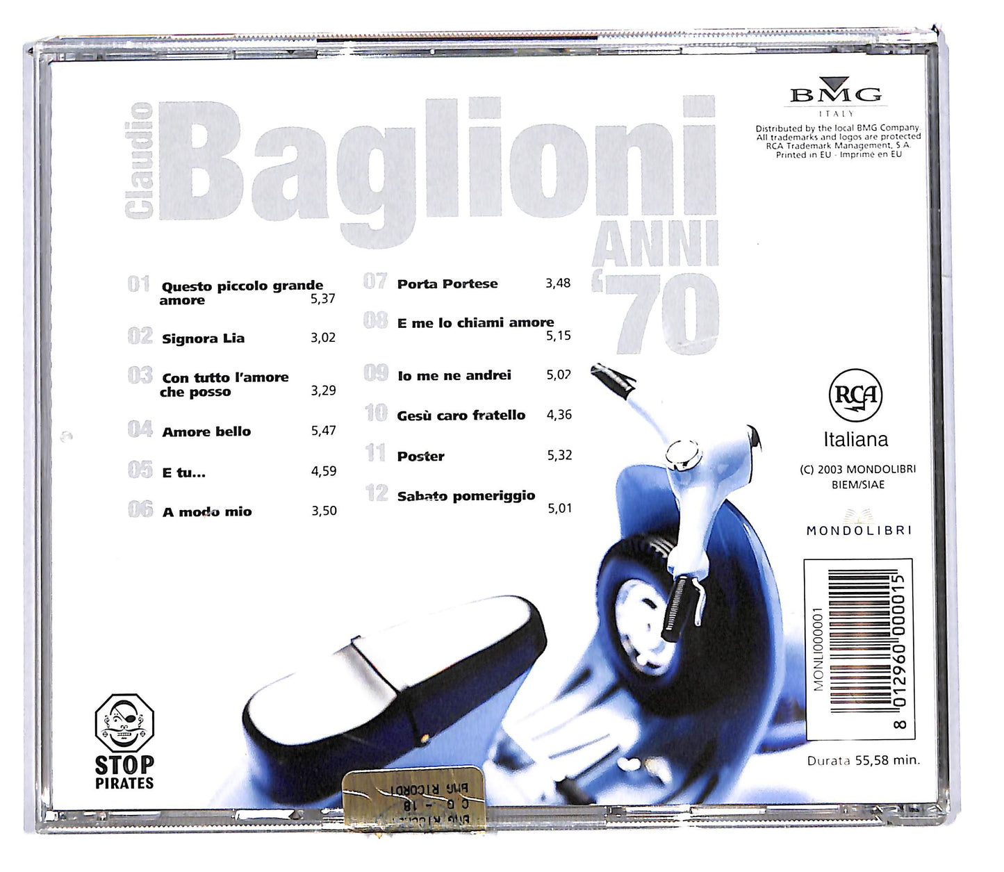 EBOND Claudio Baglioni - anni 70 CD CD103410