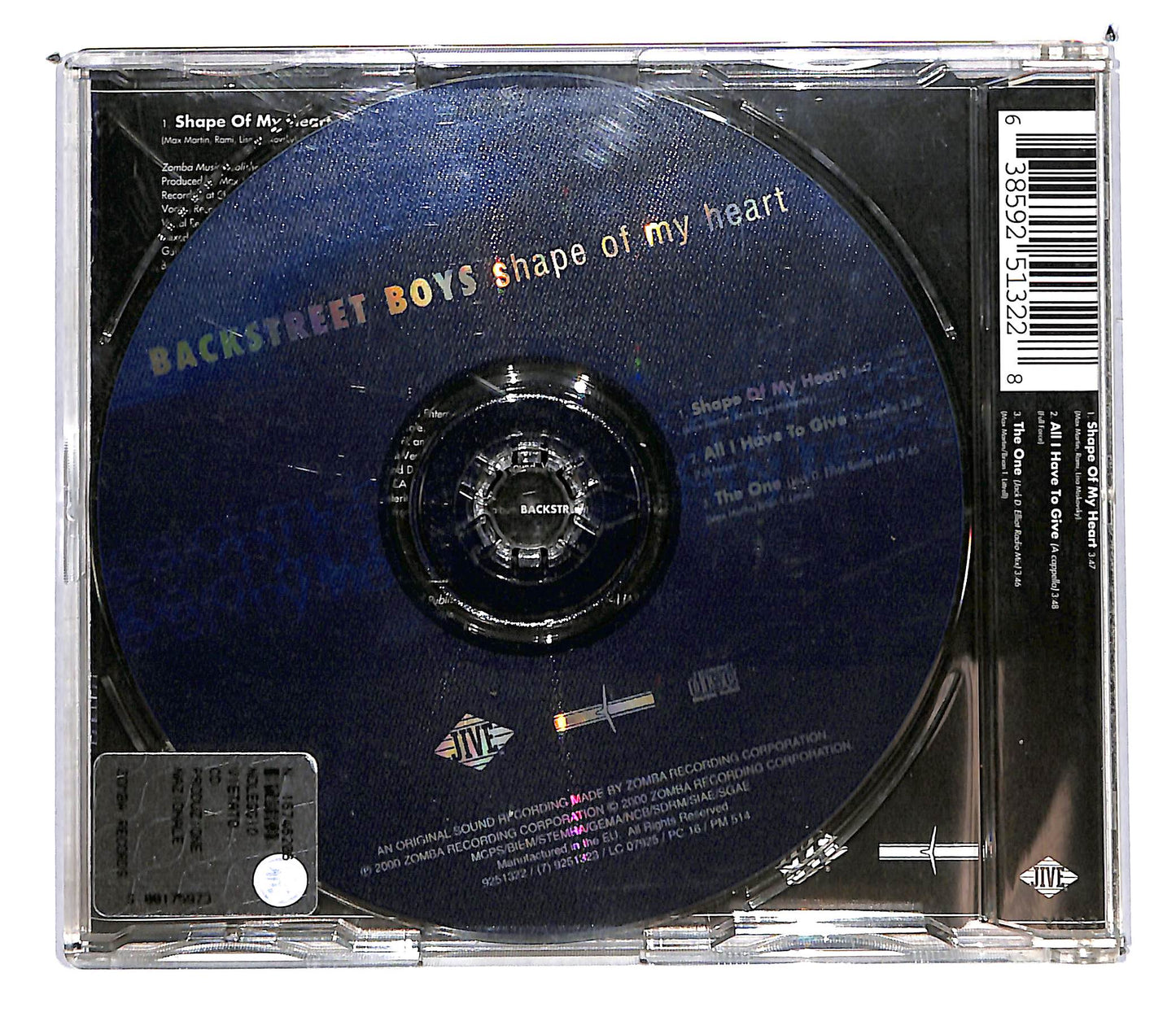 EBOND Backstreet Boys - Shape Of My Heart CD CD103505