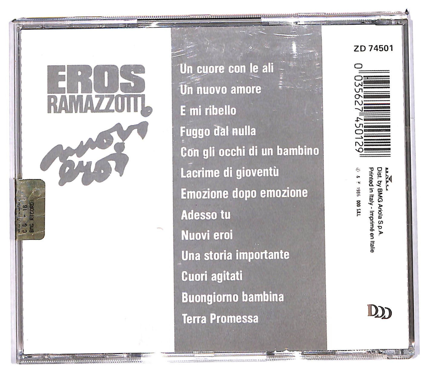 EBOND Eros Ramazzotti - Nuovi Eroi CD CD103517