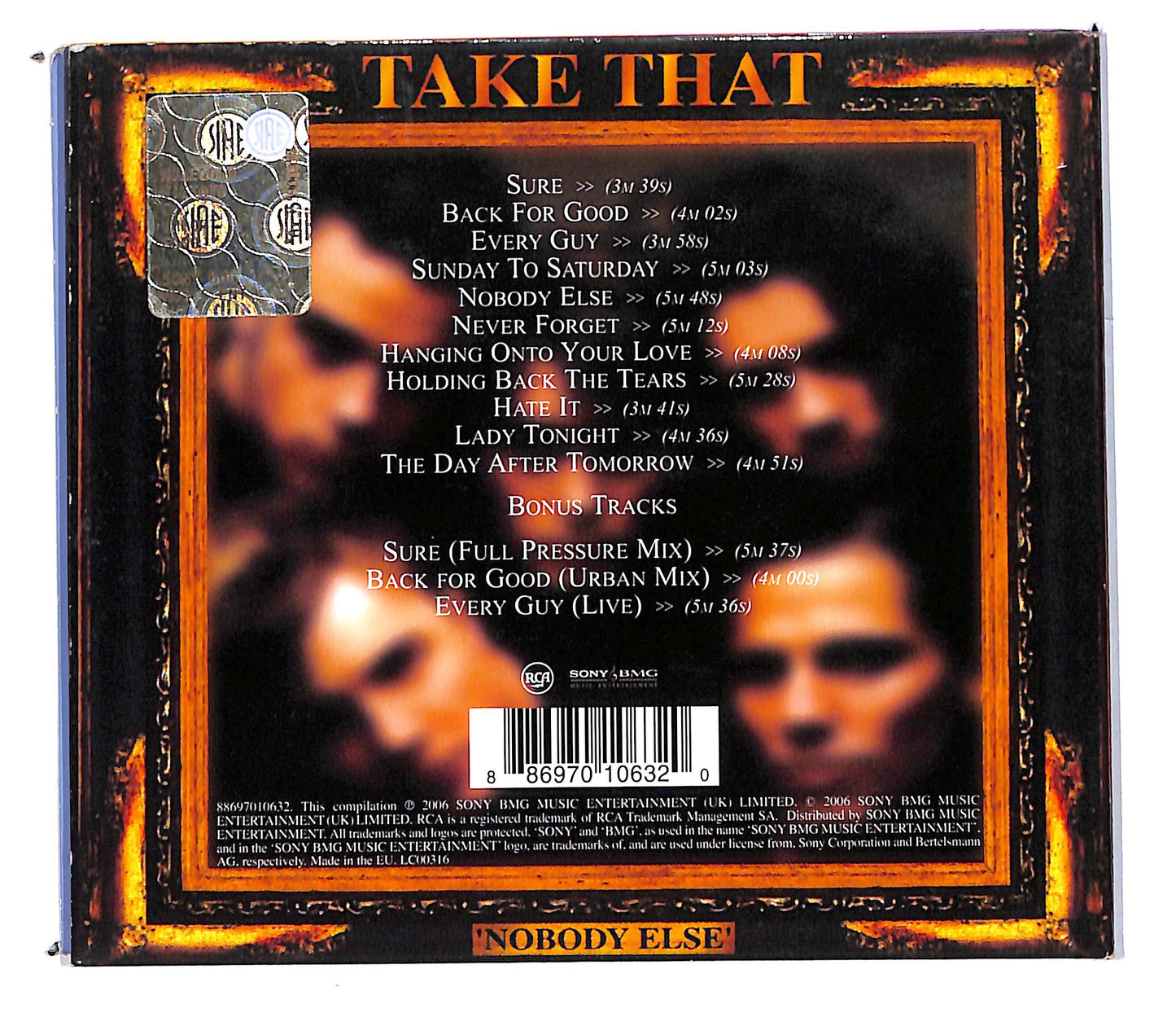 EBOND Take That - Nobody Else DIGIPACK CD CD103522