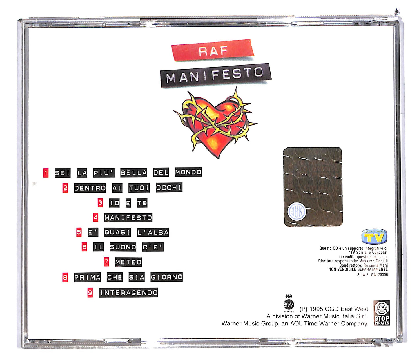 EBOND Raf - Manifesto EDITORIALE CD CD103548