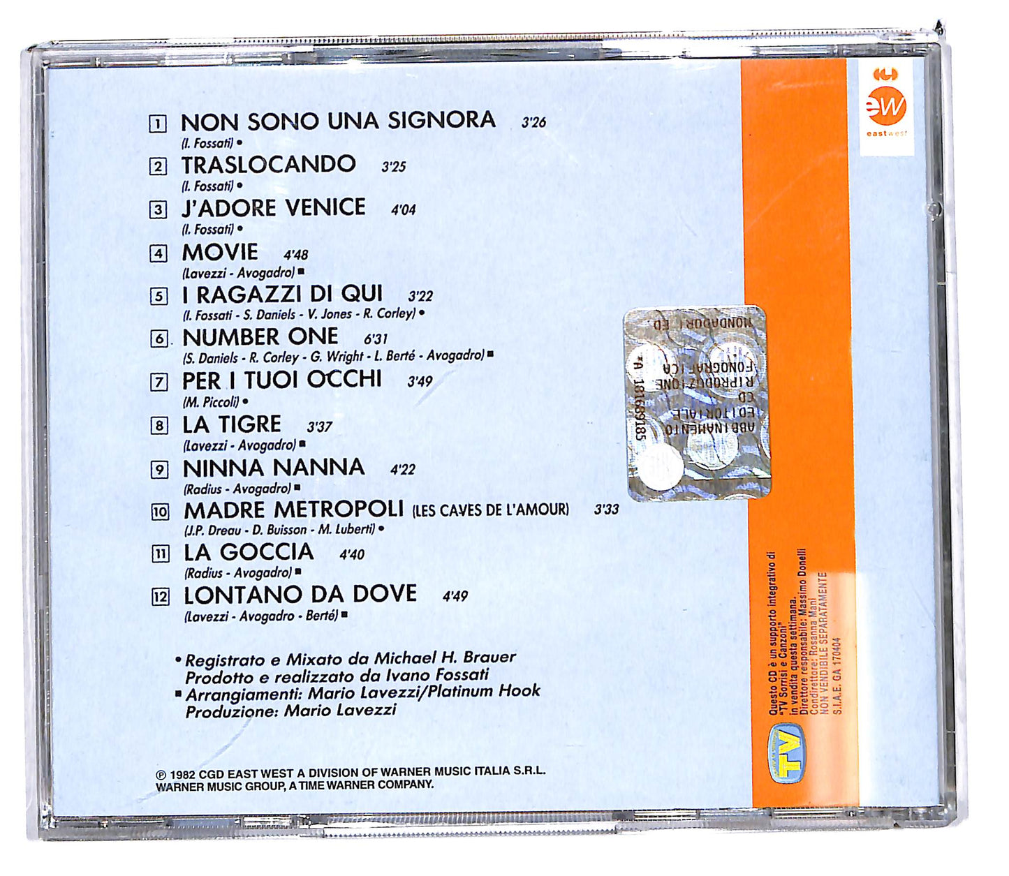EBOND Loredana Berte - Non Sono Una Signora EDITORIALE CD CD103549