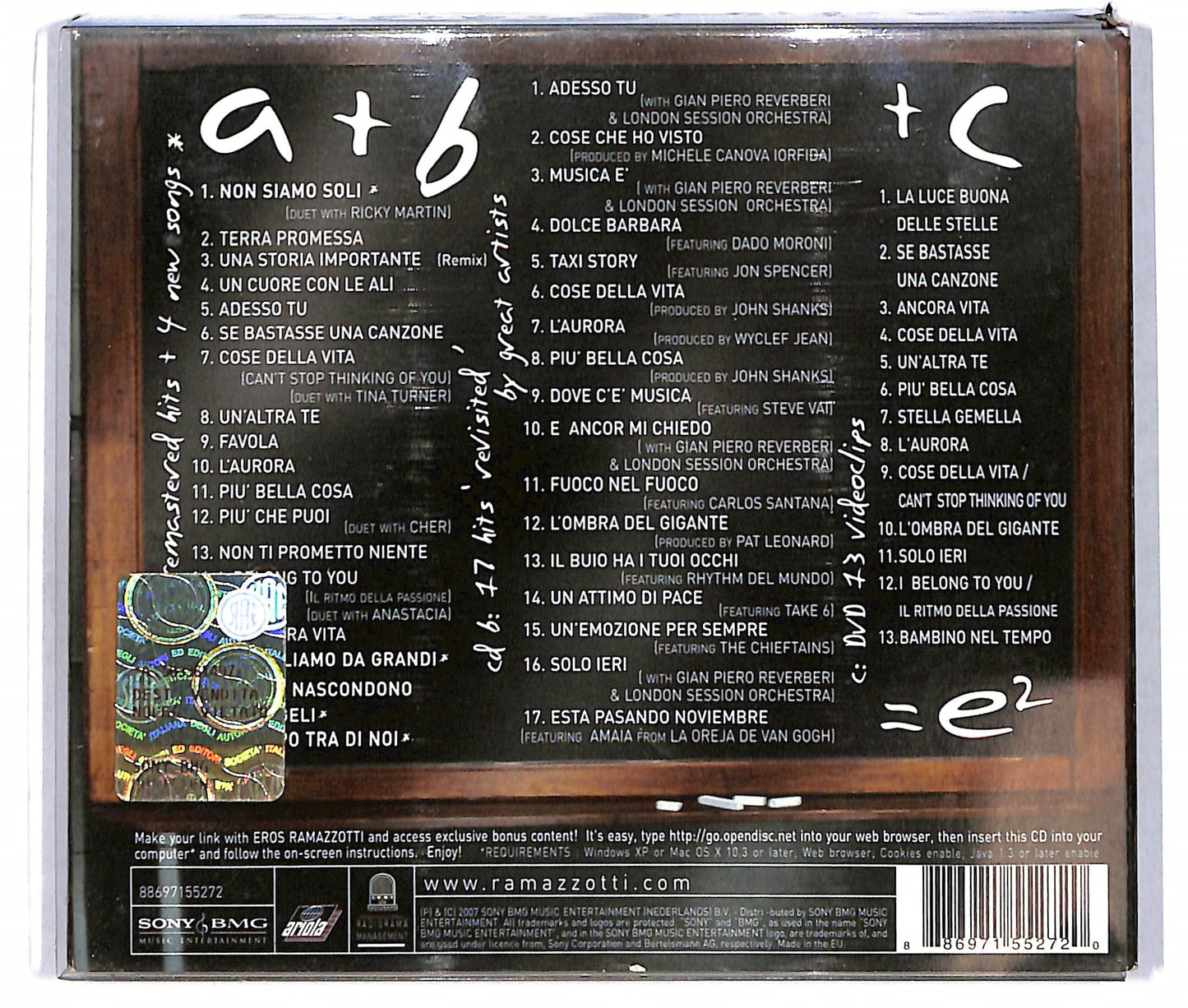 EBOND Eros Ramazzotti - E² + DVD CD CD103643