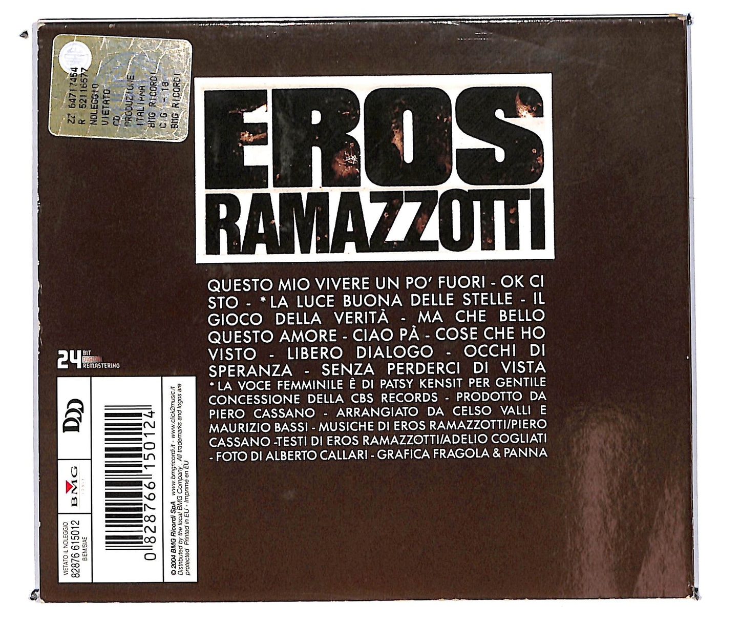EBOND Eros Ramazzotti - In Certi Momenti DIGIPACK CD CD103647