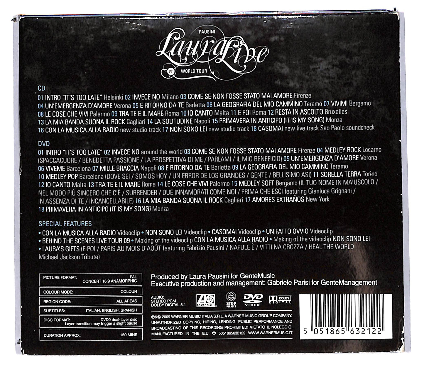 EBOND Laura Pausini - Laura Live 09 World Tour CD CD103654