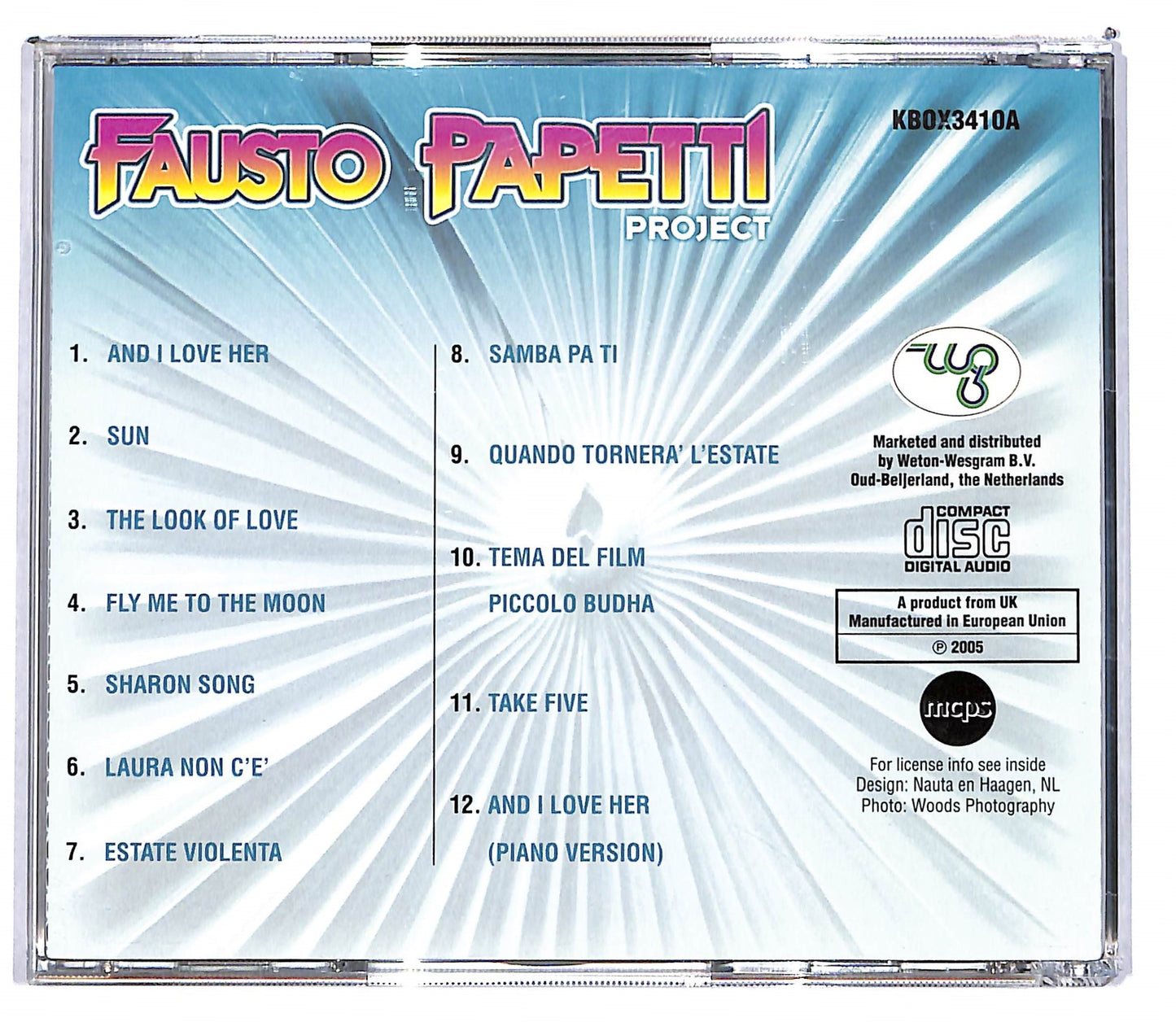 EBOND Fausto Papetti - Project CD CD103727
