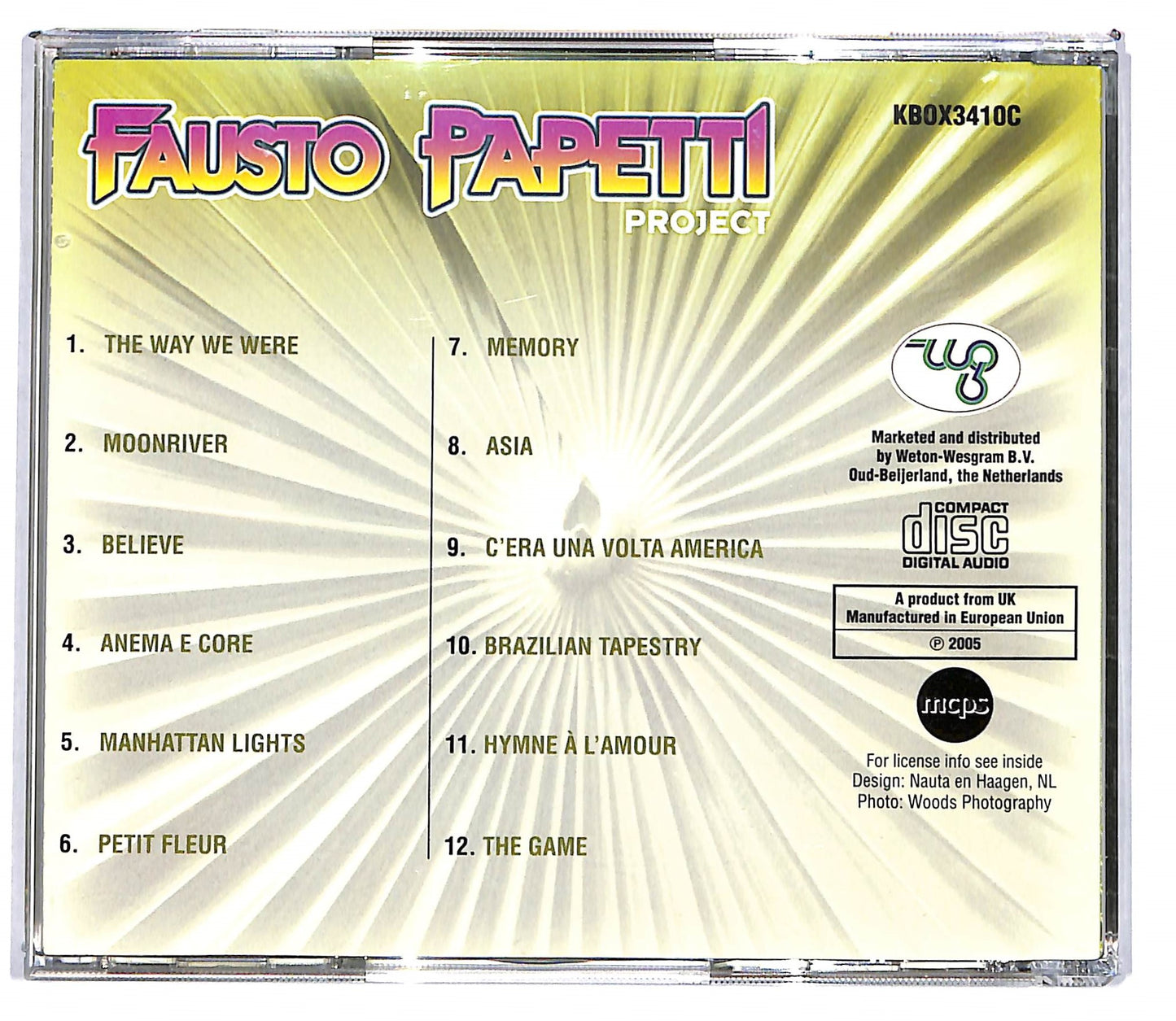 EBOND Fausto Papetti - Project vol.3 CD CD103728